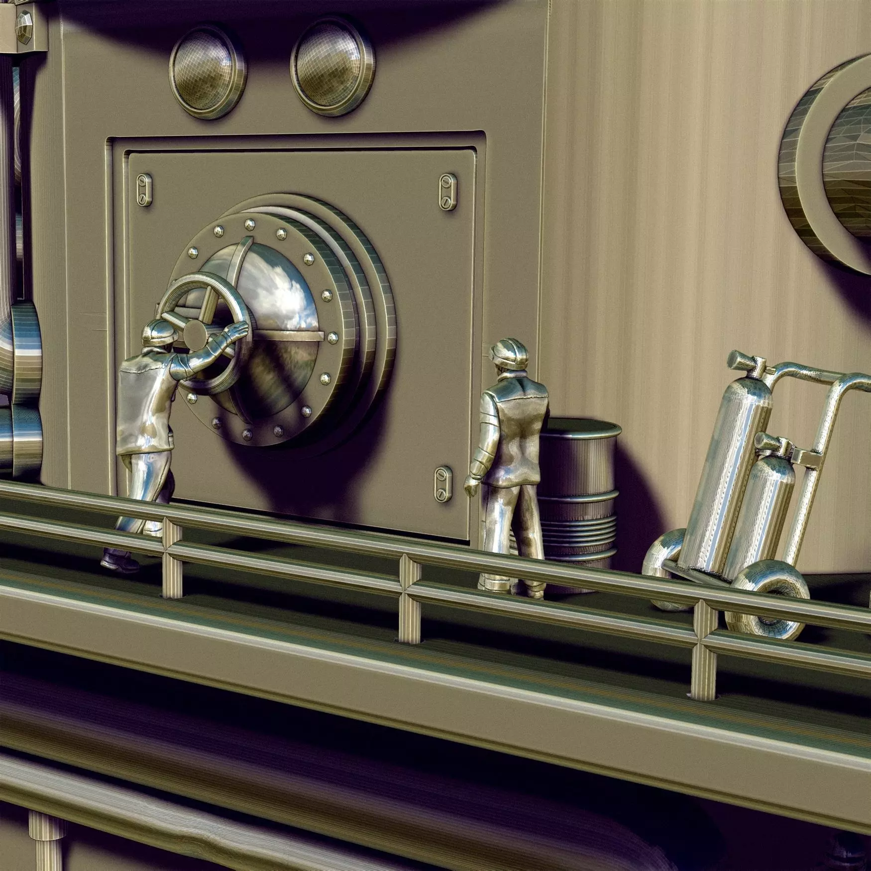 STEAM PUNK BOILER BOX 3D print model_26