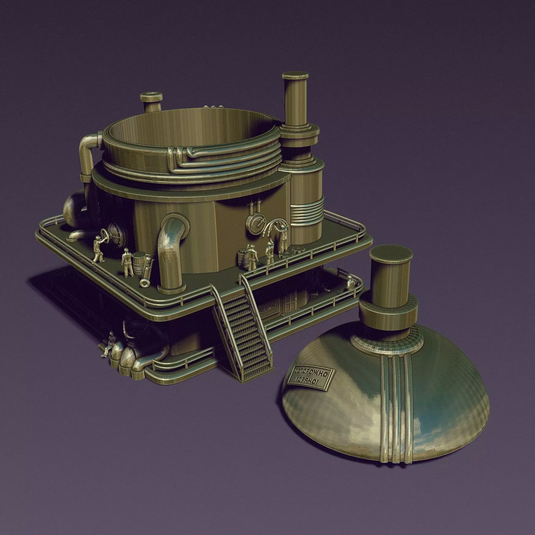 STEAM PUNK BOILER BOX 3D print model_18