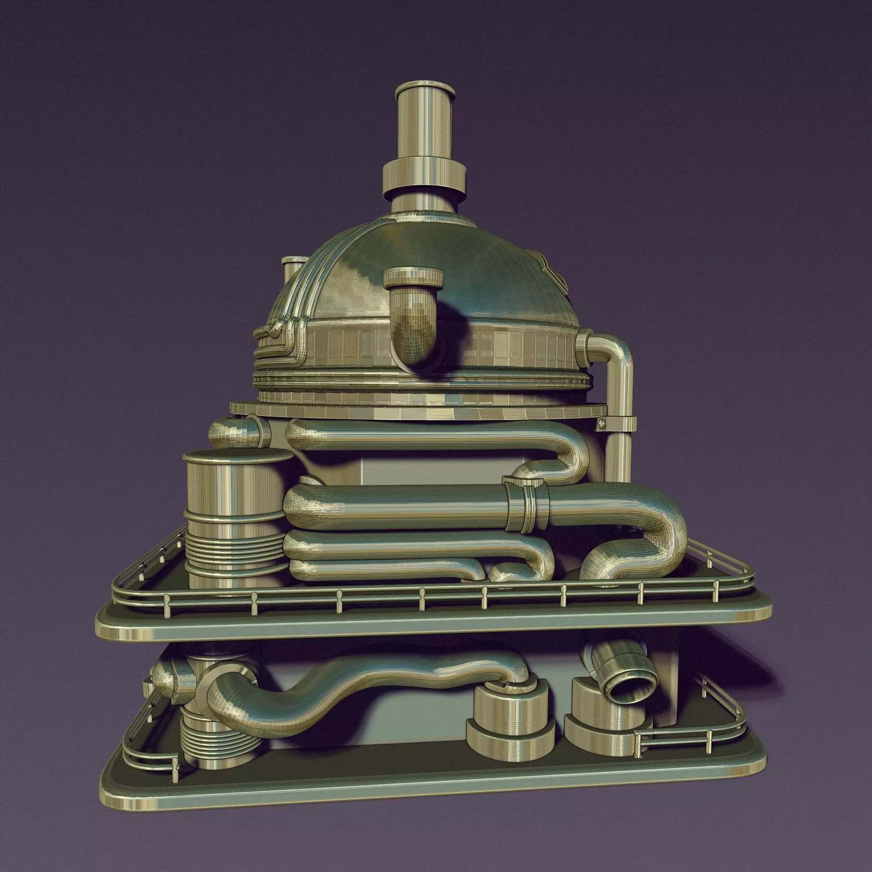 STEAM PUNK BOILER BOX 3D print model_5