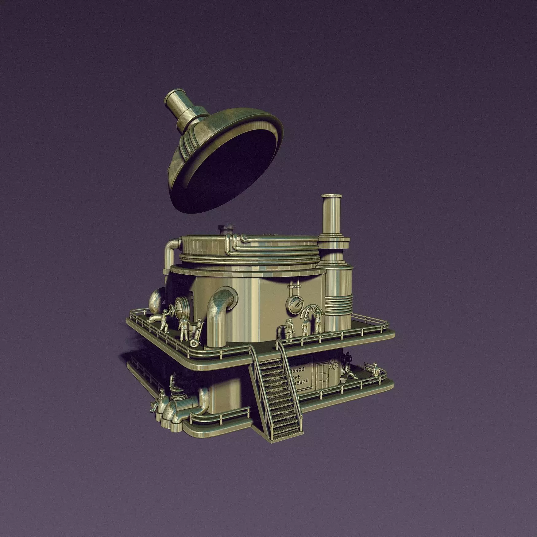 STEAM PUNK BOILER BOX 3D print model_16