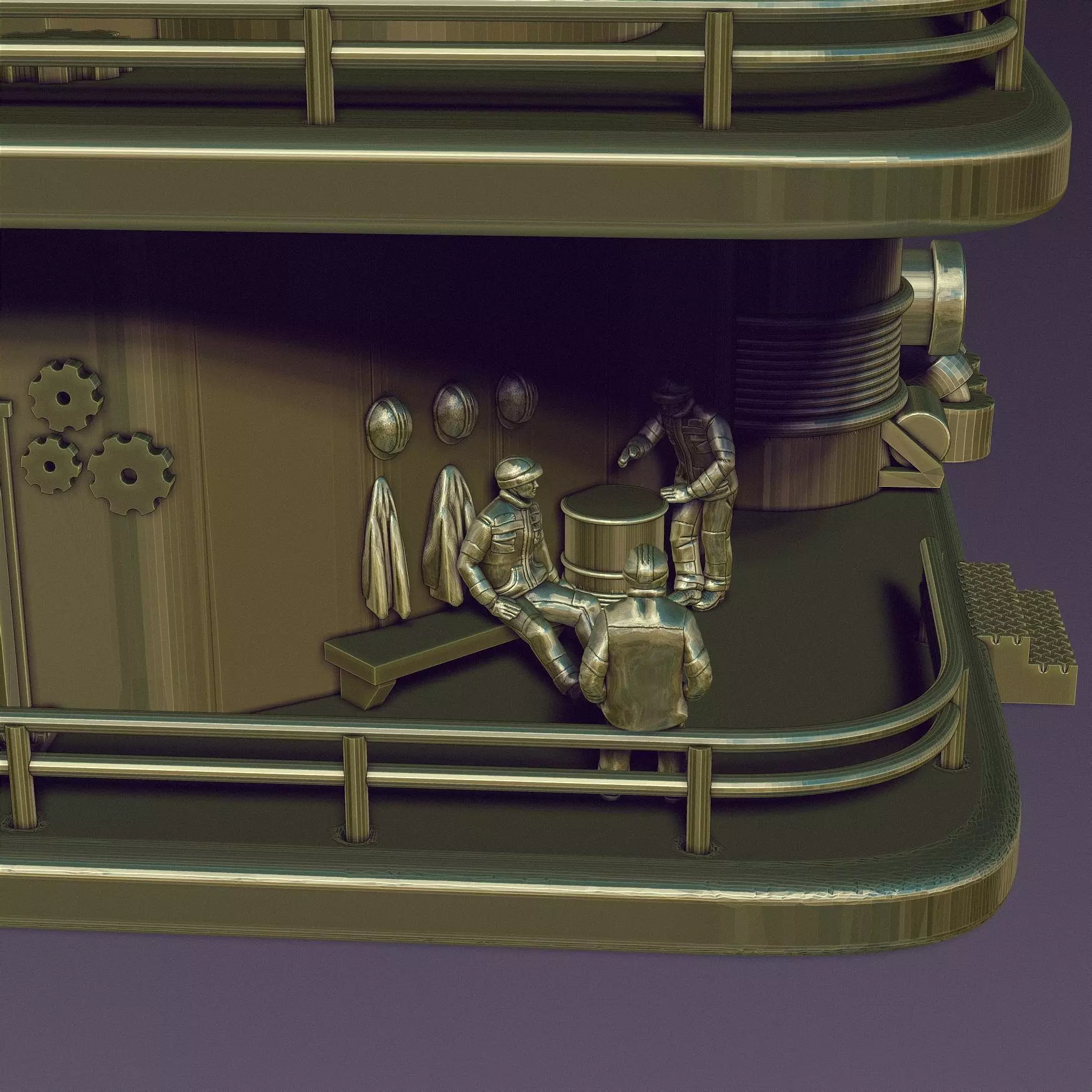 STEAM PUNK BOILER BOX 3D print model_10