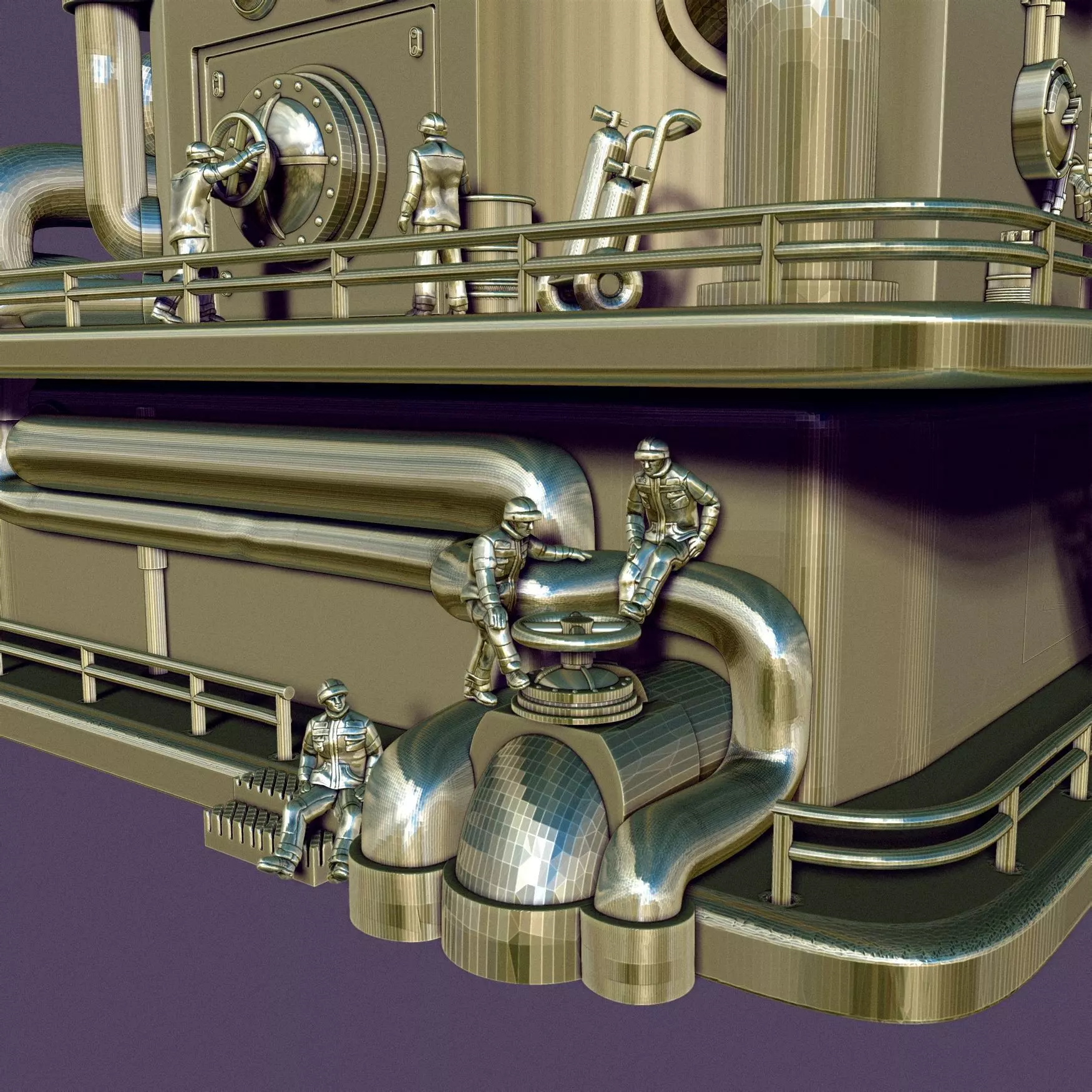 STEAM PUNK BOILER BOX 3D print model_24