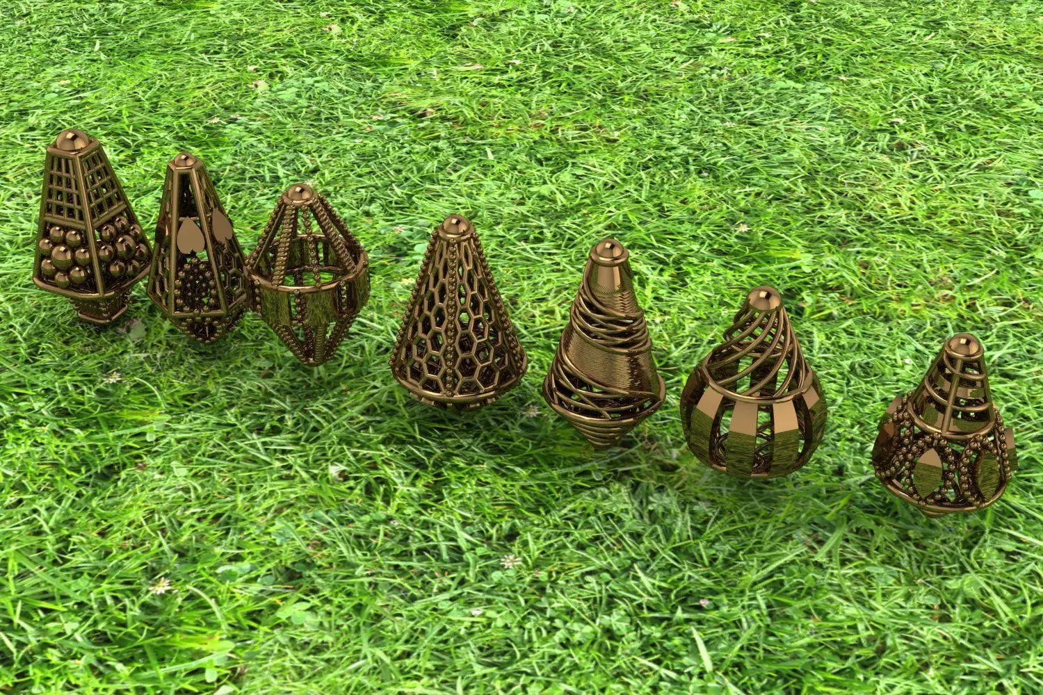 Celestial Pods Collection of 7 Models 3D print model_1