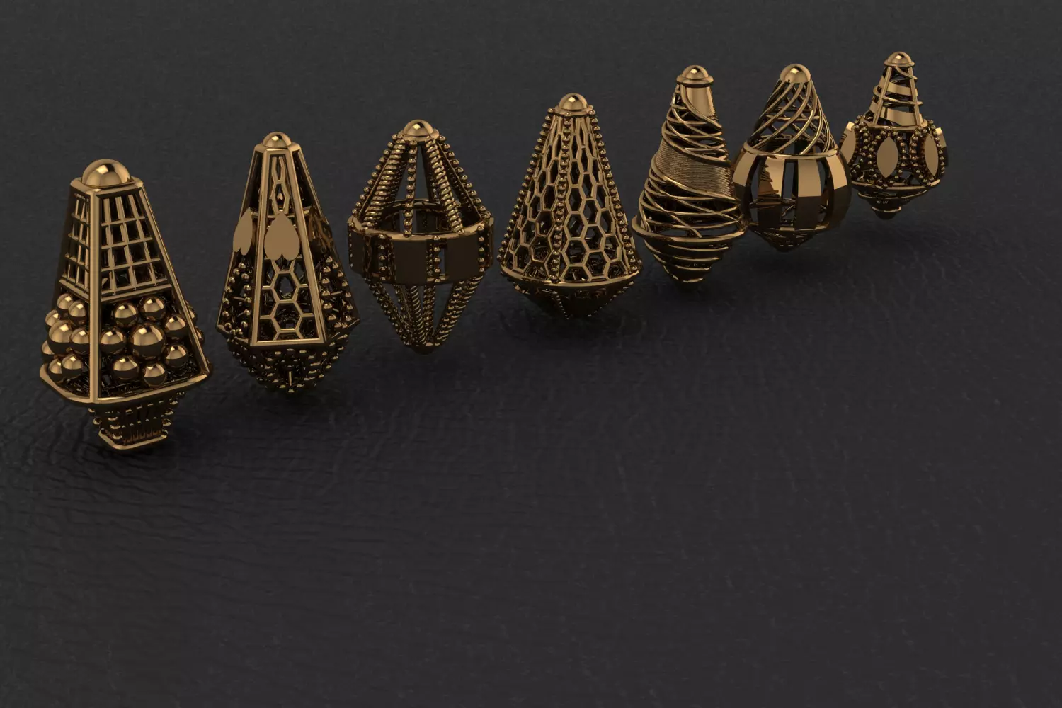 Celestial Pods Collection of 7 Models 3D print model_0
