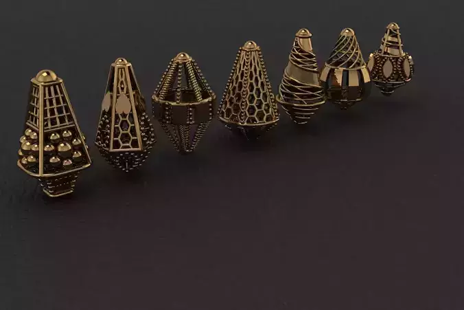 Celestial Pods Collection of 7 Models