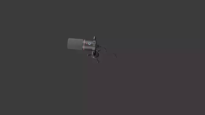 Realistic 3D Microphone Model 