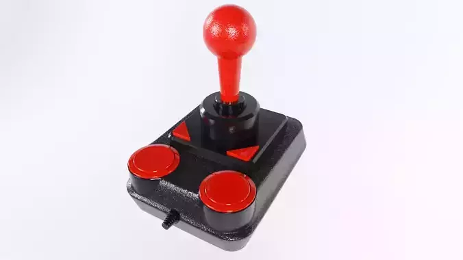 Retro Kempston Joystick Low-poly 3D model