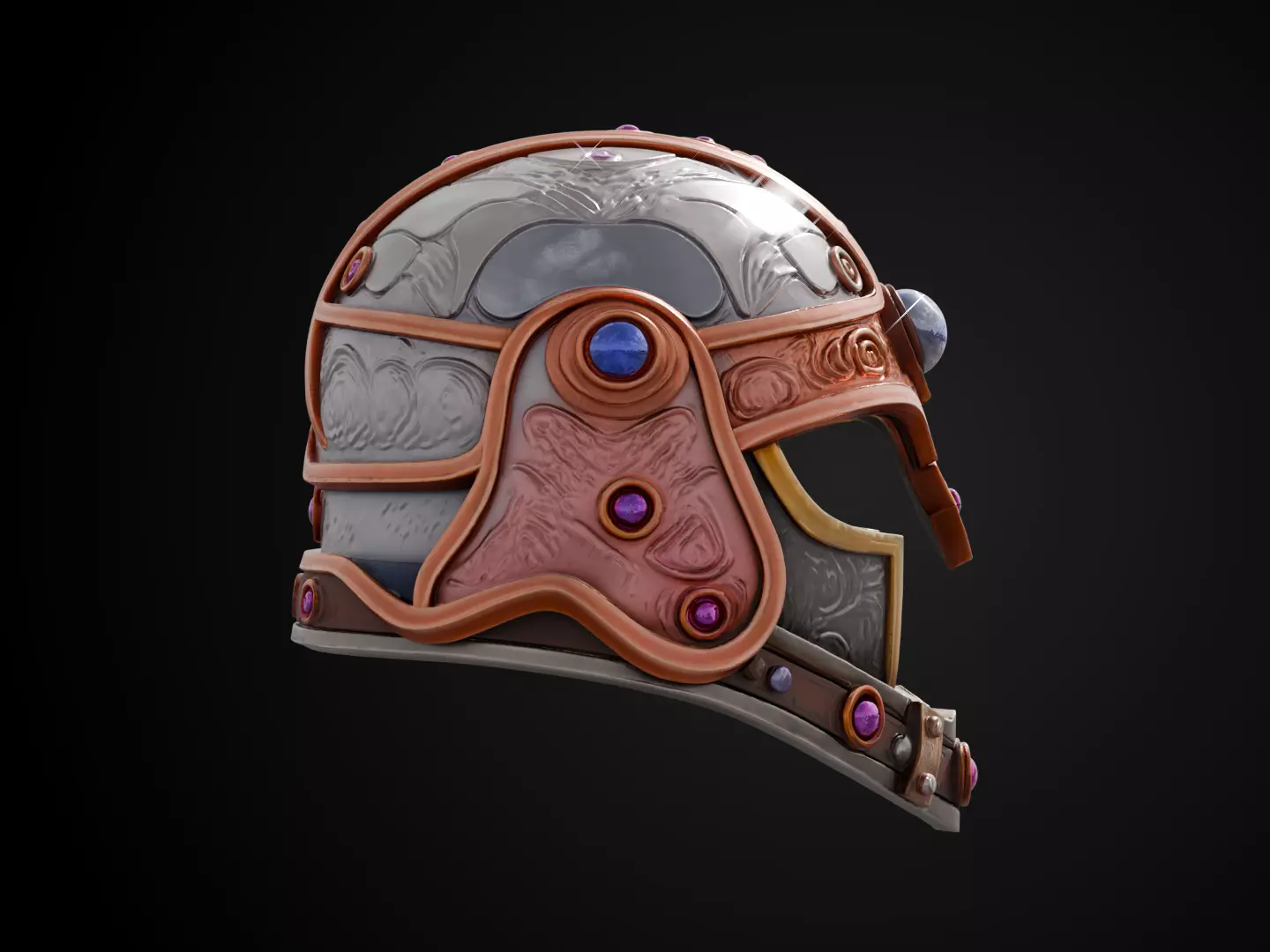 Stylized Dwarf Helmet - Deepforge Artisan 3D print model_3
