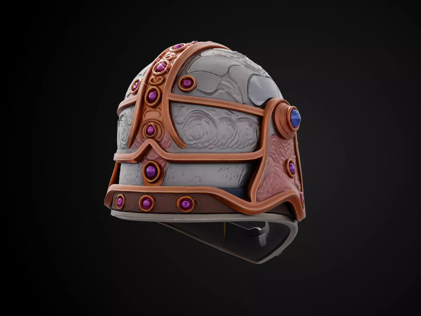 Stylized Dwarf Helmet - Deepforge Artisan 3D print model_5