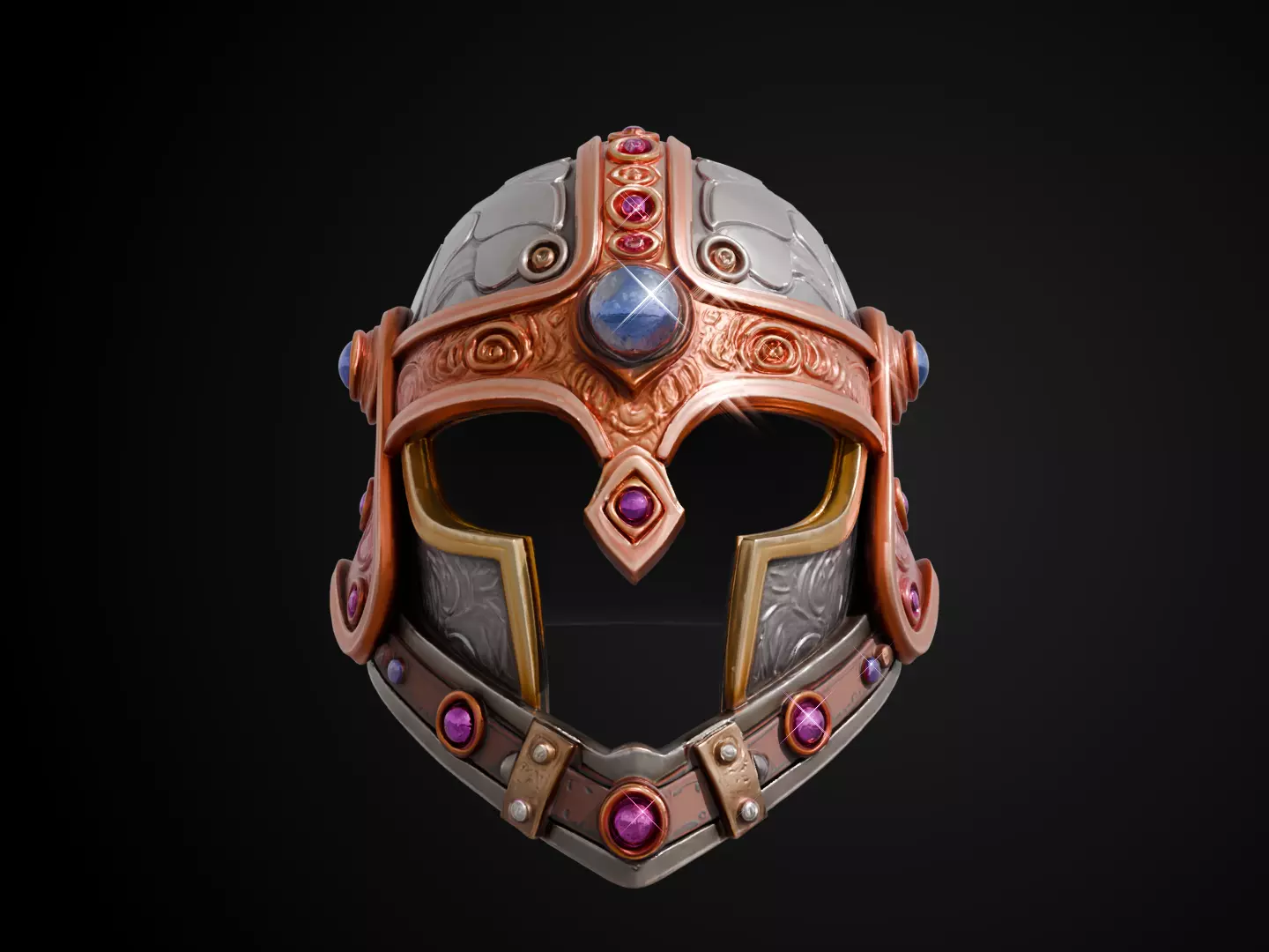 Stylized Dwarf Helmet - Deepforge Artisan 3D print model_12