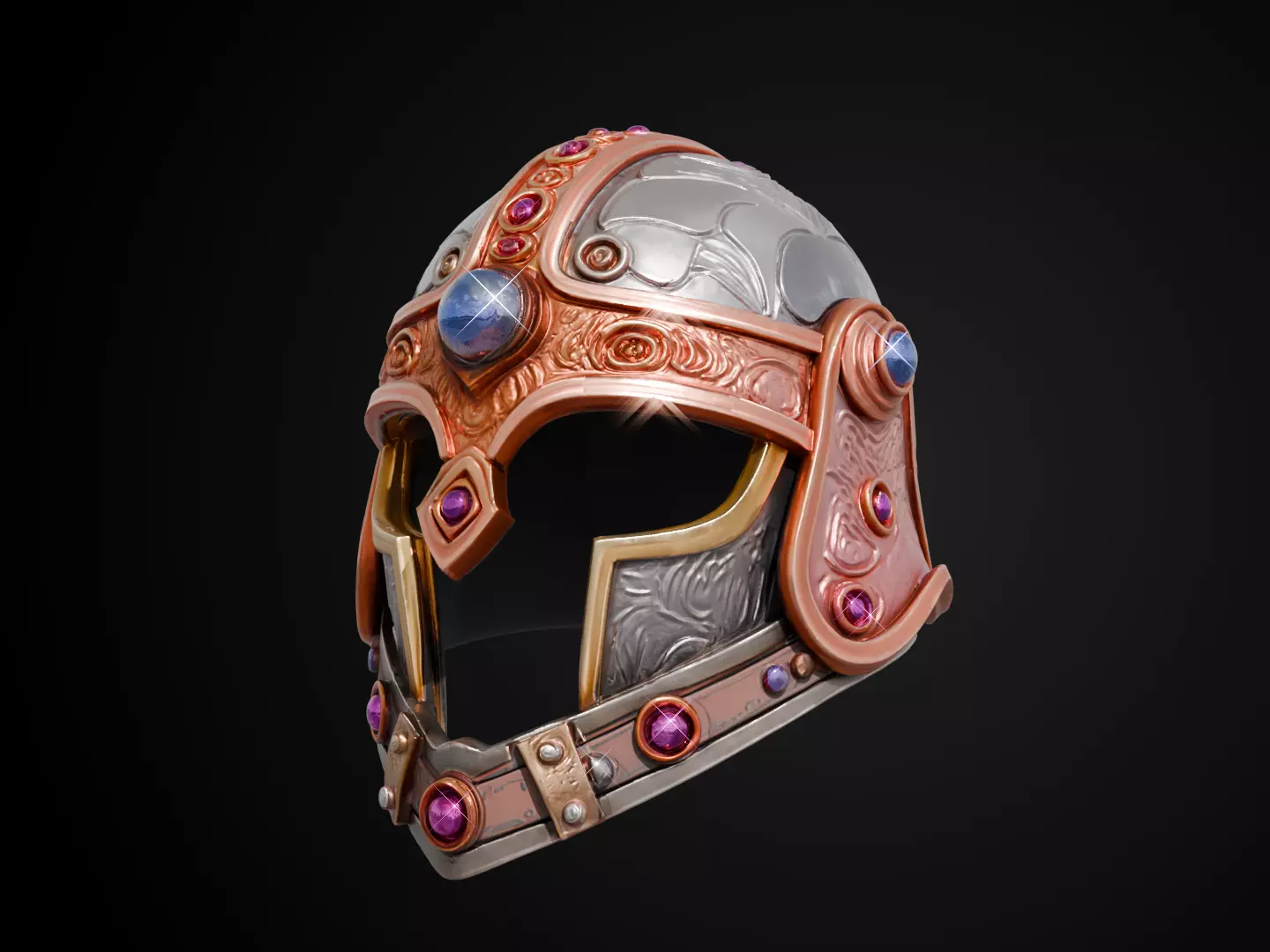 Stylized Dwarf Helmet - Deepforge Artisan 3D print model_11