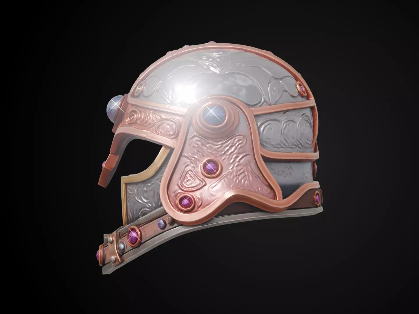 Stylized Dwarf Helmet - Deepforge Artisan 3D print model_9