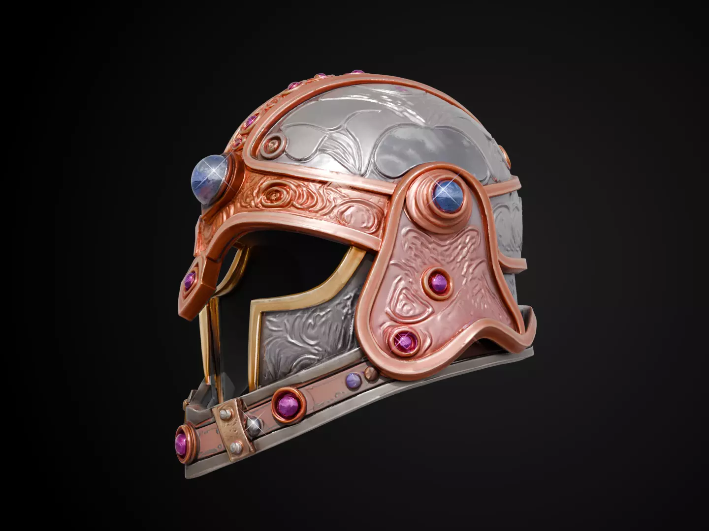 Stylized Dwarf Helmet - Deepforge Artisan 3D print model_10