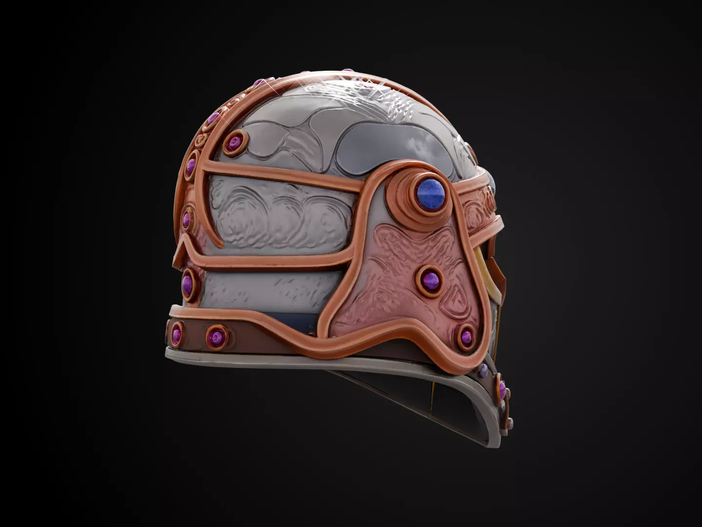 Stylized Dwarf Helmet - Deepforge Artisan 3D print model_4