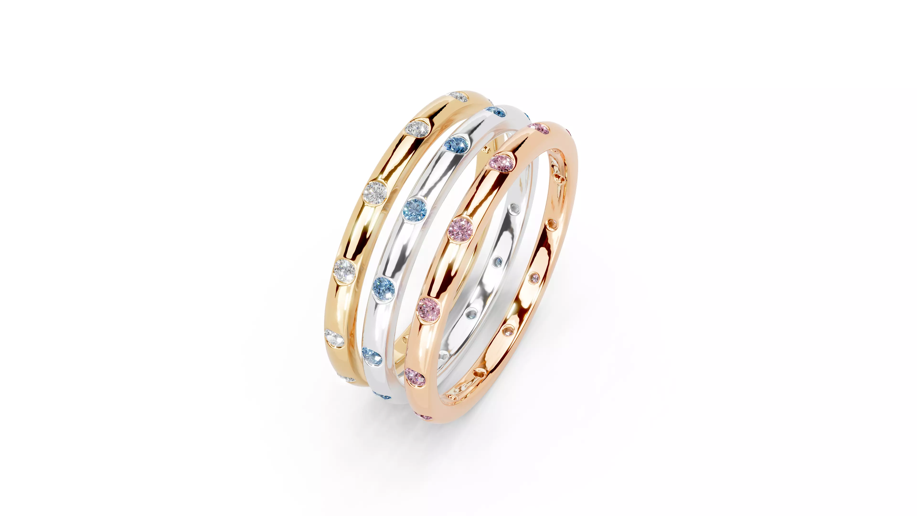 Starry Path Ring 3D print model_2