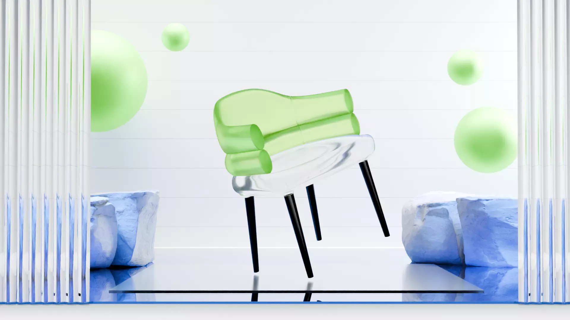 Abstract Rendering Scene Ready Project 3D model_0