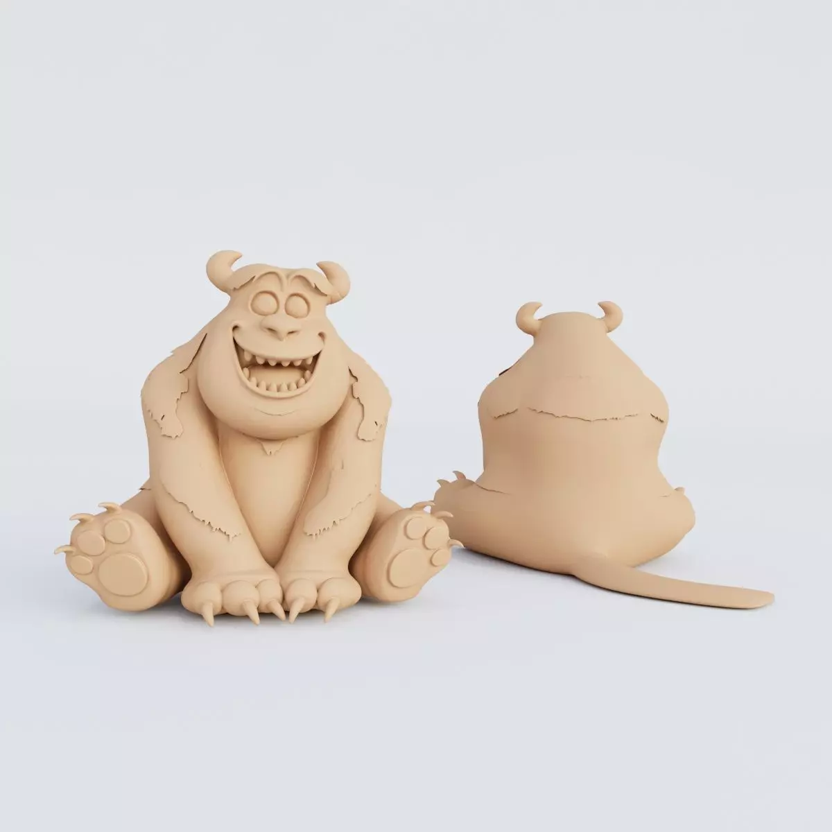 3D Printable Monsters Corporation Figurine Set STL Format 3D print model_2