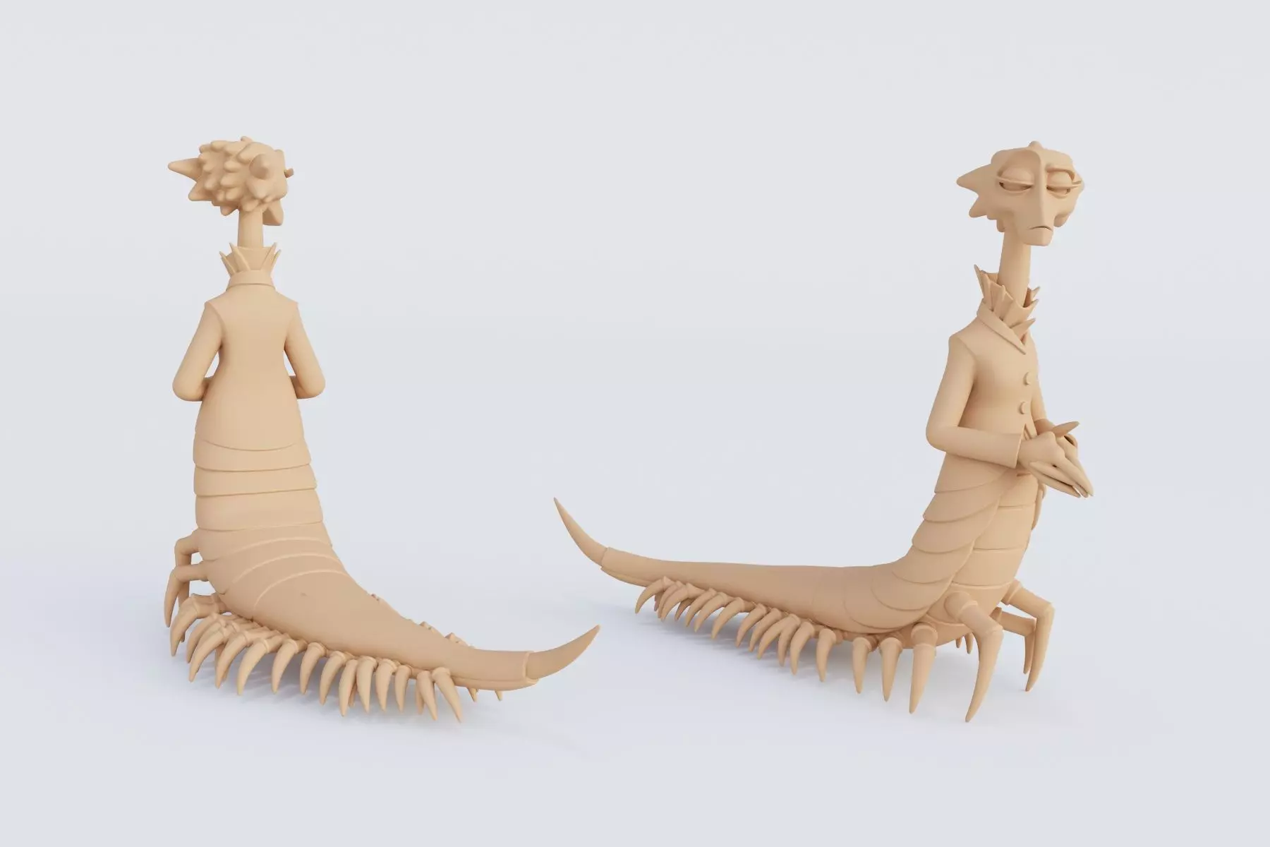 3D Printable Monsters Corporation Figurine Set STL Format 3D print model_4