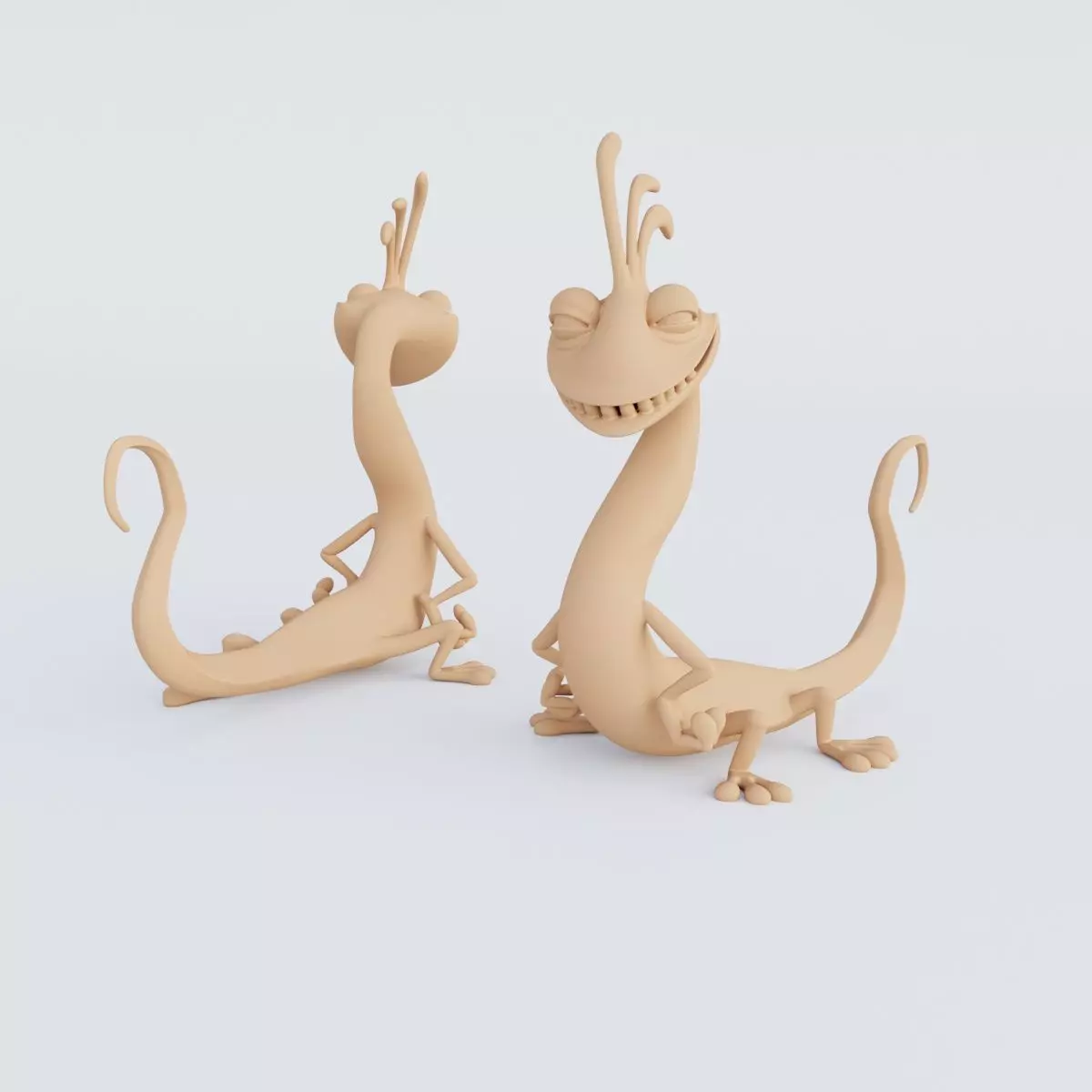 3D Printable Monsters Corporation Figurine Set STL Format 3D print model_6