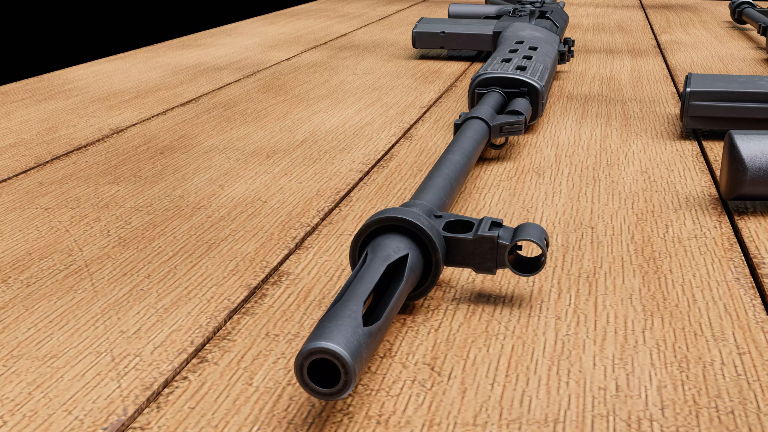 SVDK rifle Low-poly 3D model_11