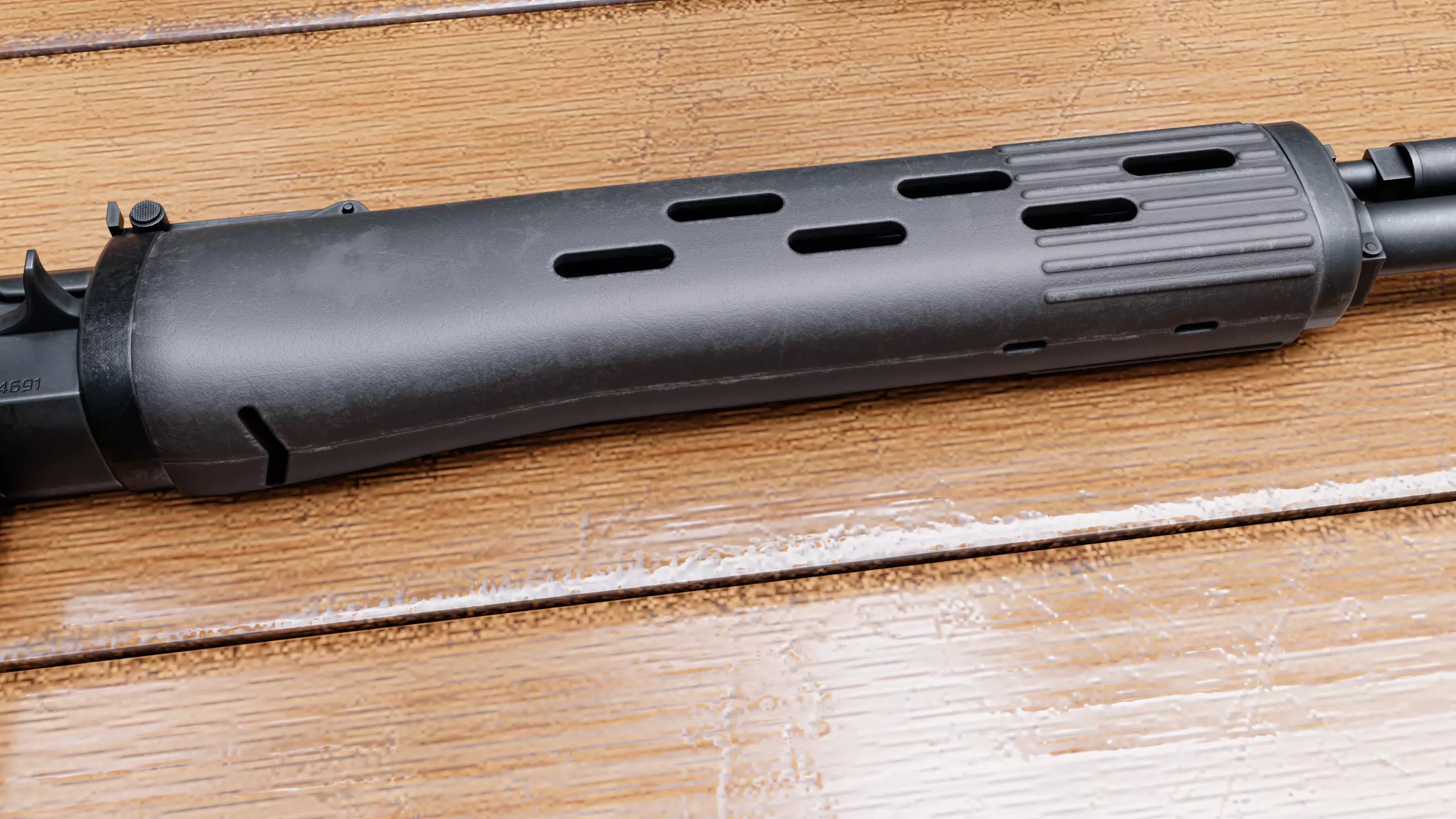 SVDK rifle Low-poly 3D model_5