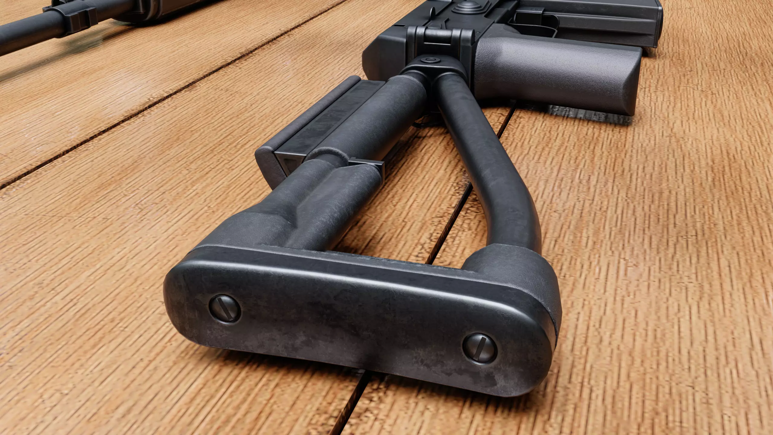 SVDK rifle Low-poly 3D model_2