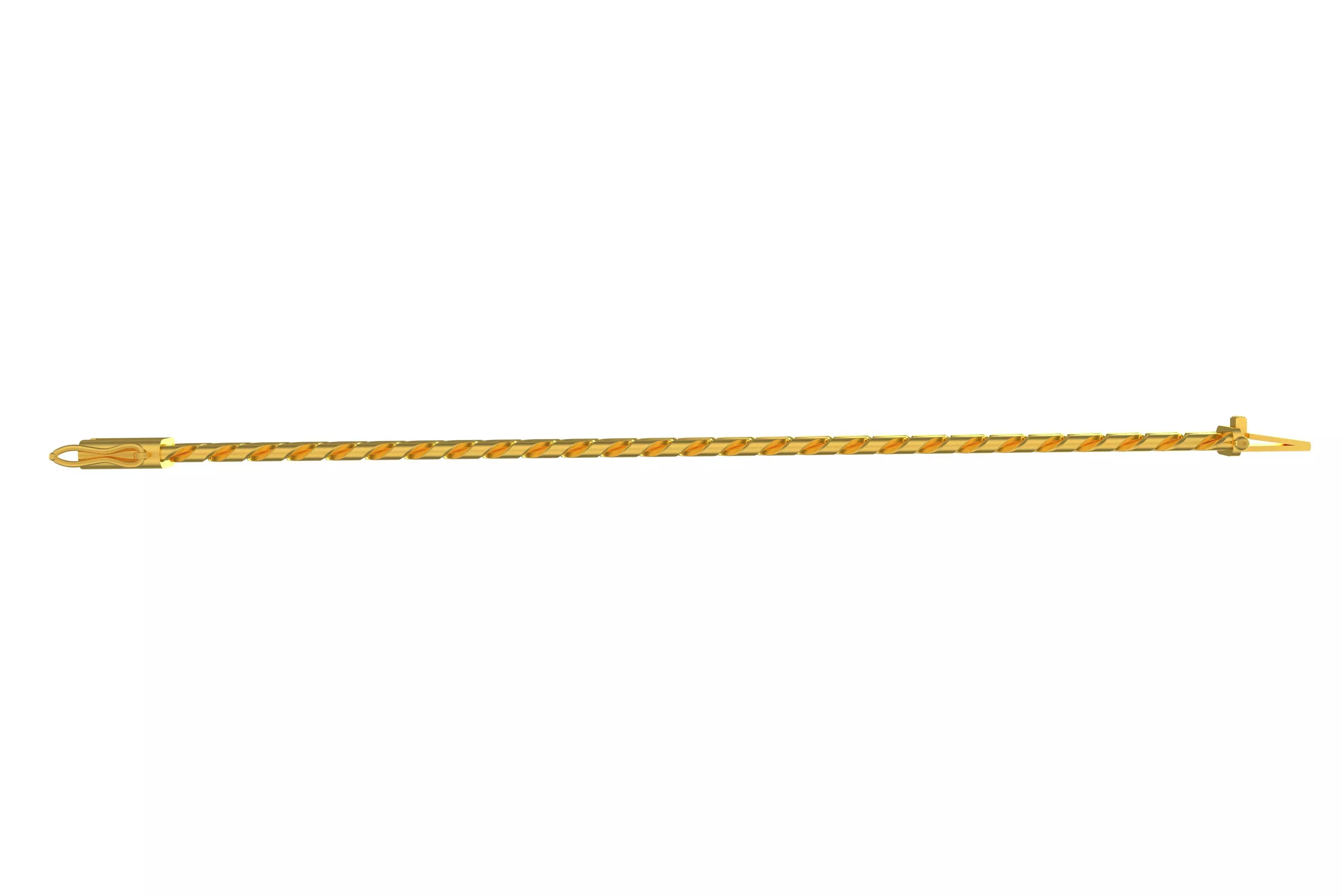 00008 Cuban Chain Bracelet 3D print model_5