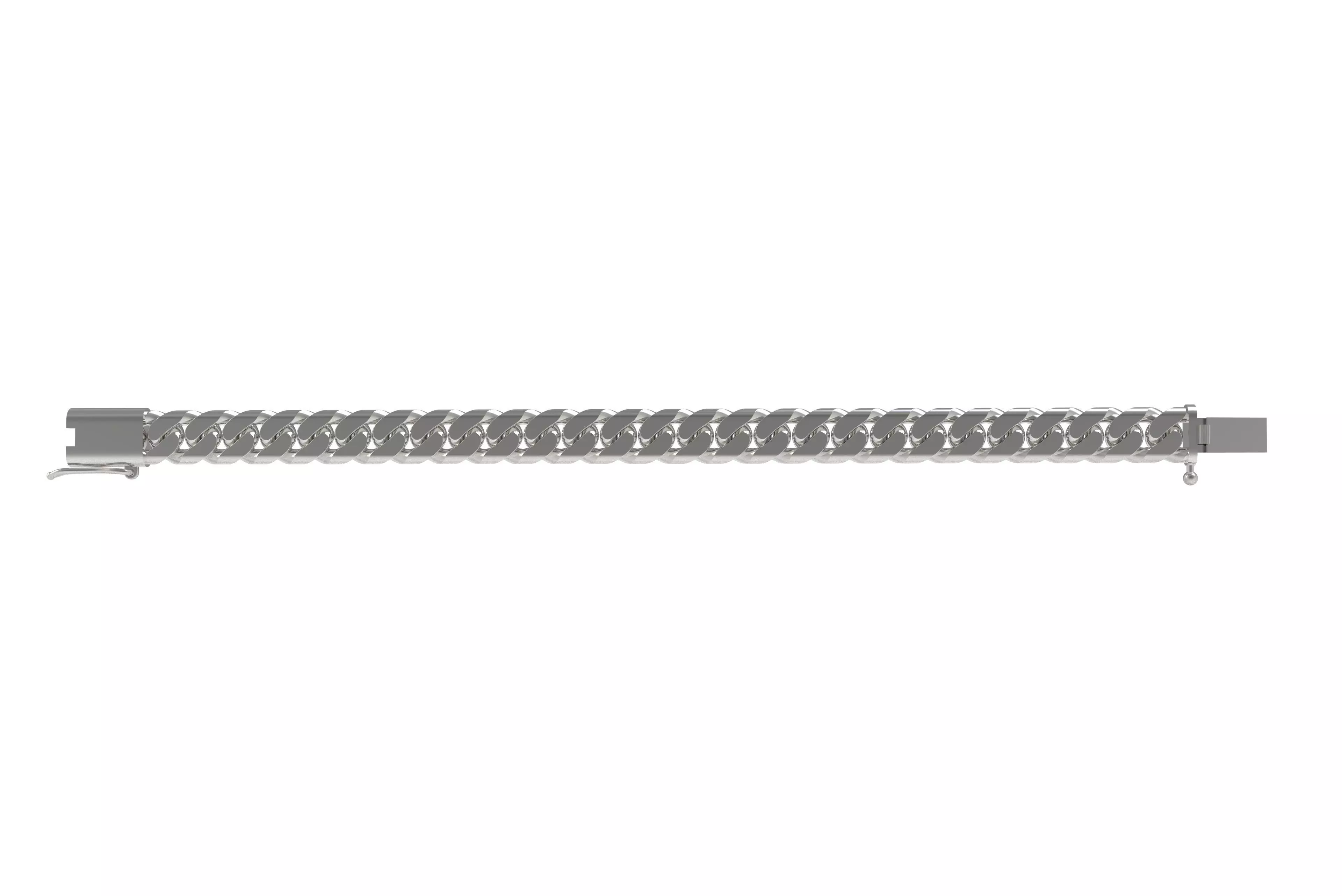 00008 Cuban Chain Bracelet 3D print model_10