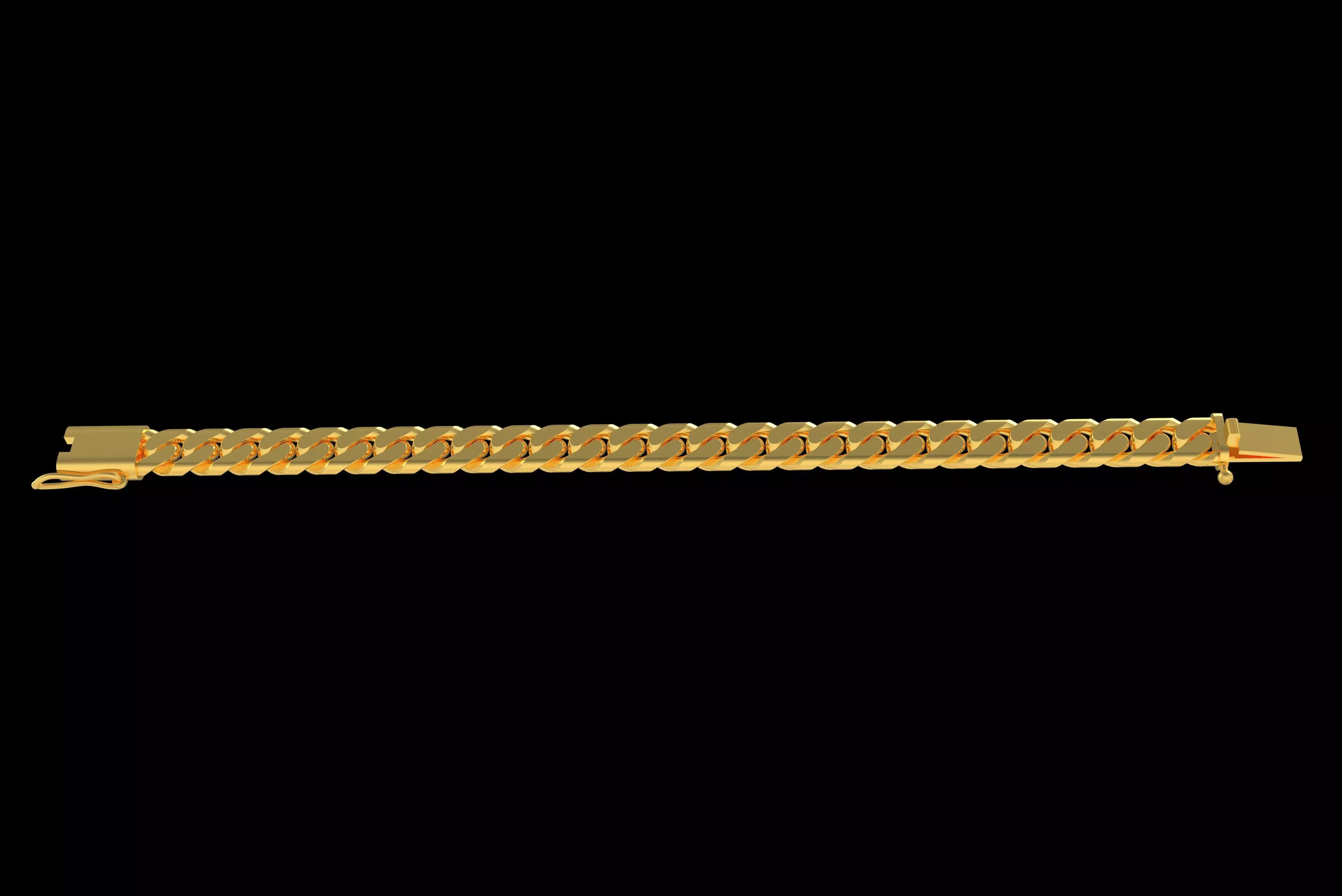 00008 Cuban Chain Bracelet 3D print model_22