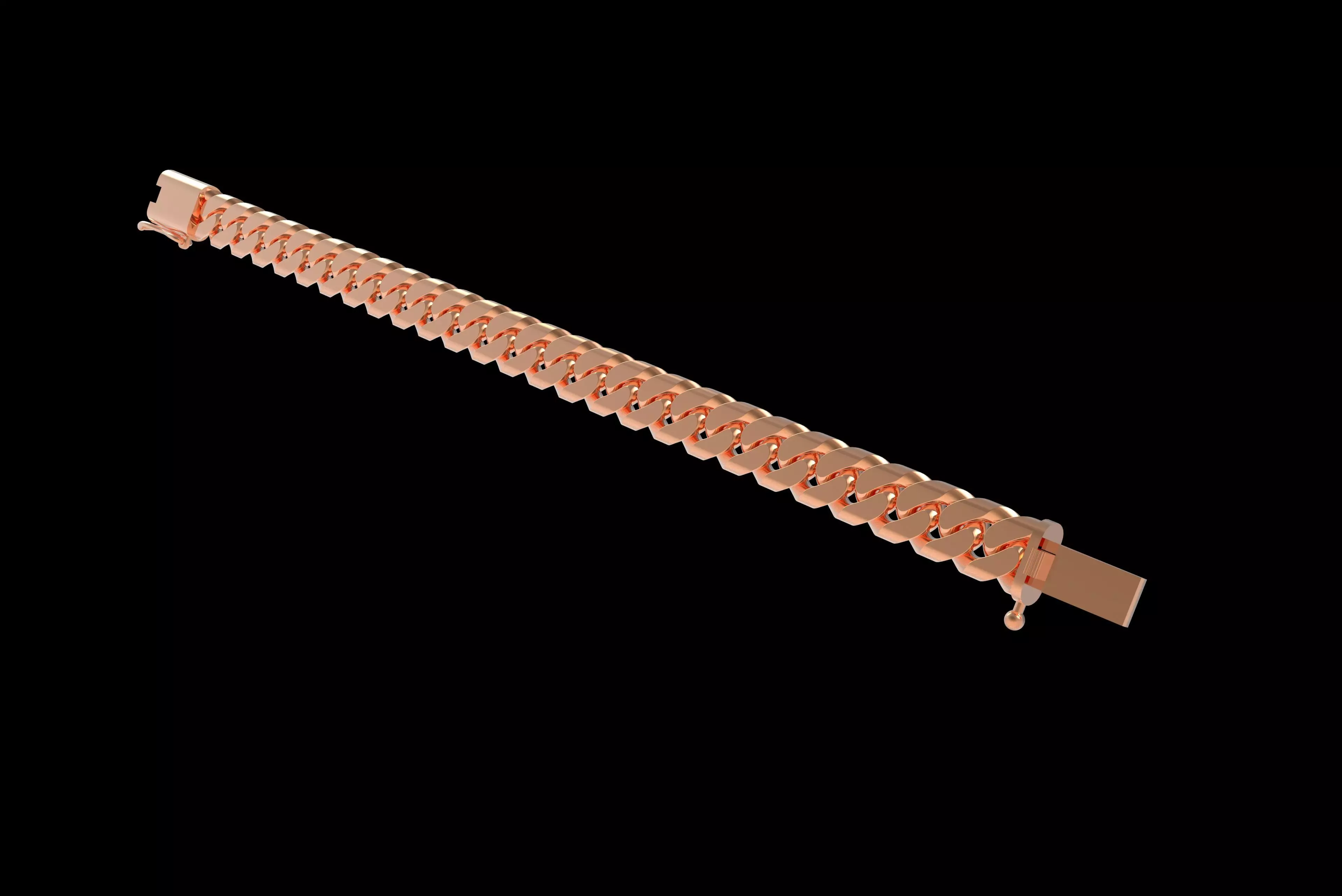 00008 Cuban Chain Bracelet 3D print model_21