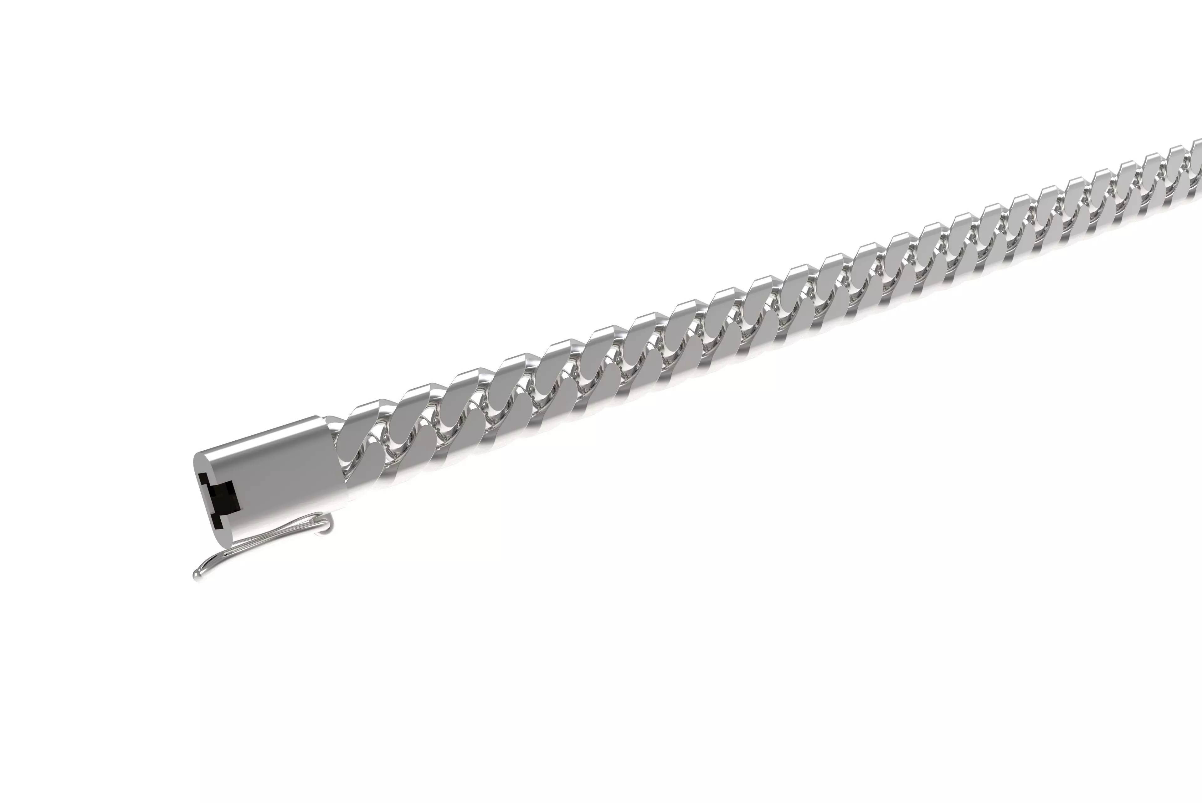 00008 Cuban Chain Bracelet 3D print model_13