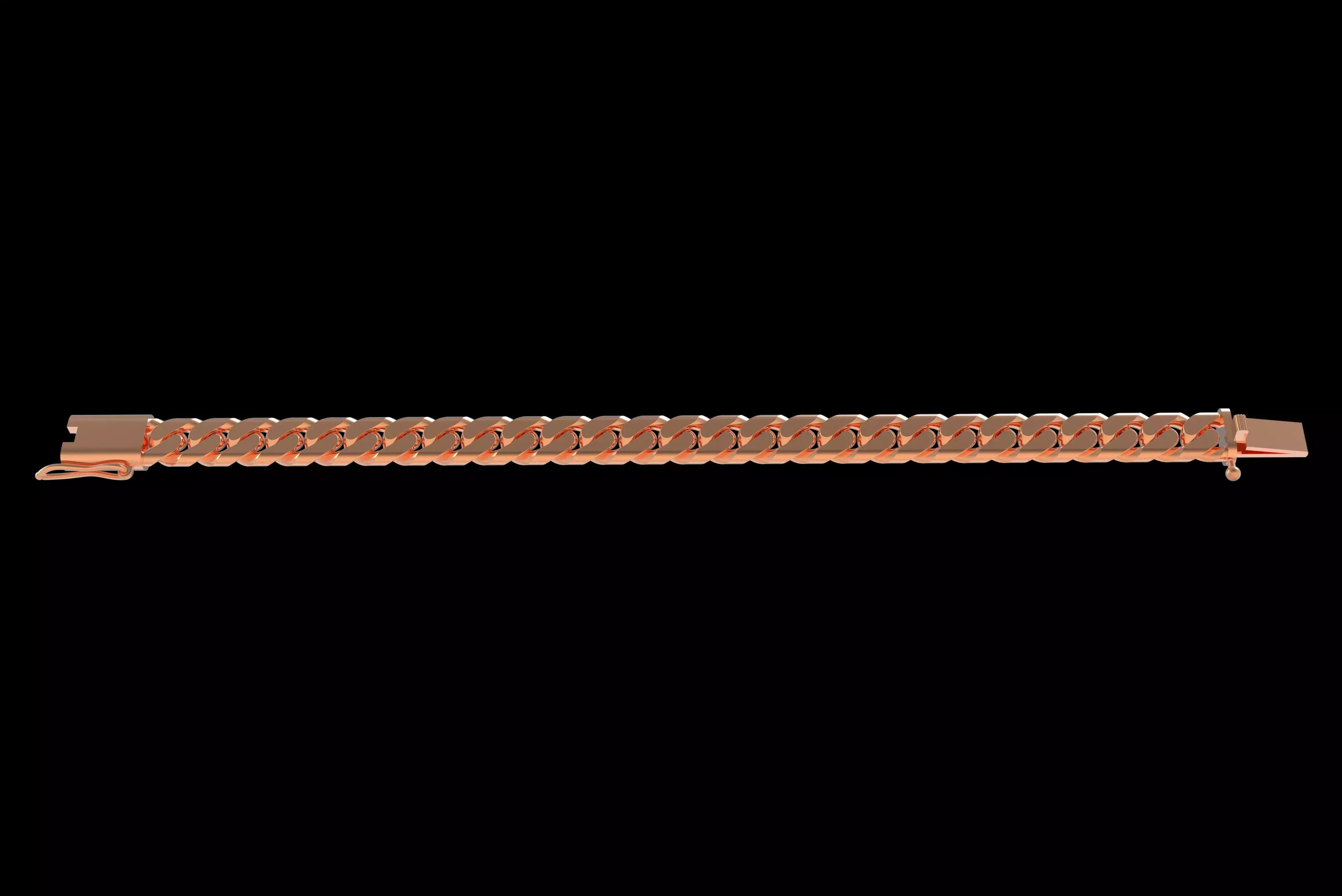 00008 Cuban Chain Bracelet 3D print model_19