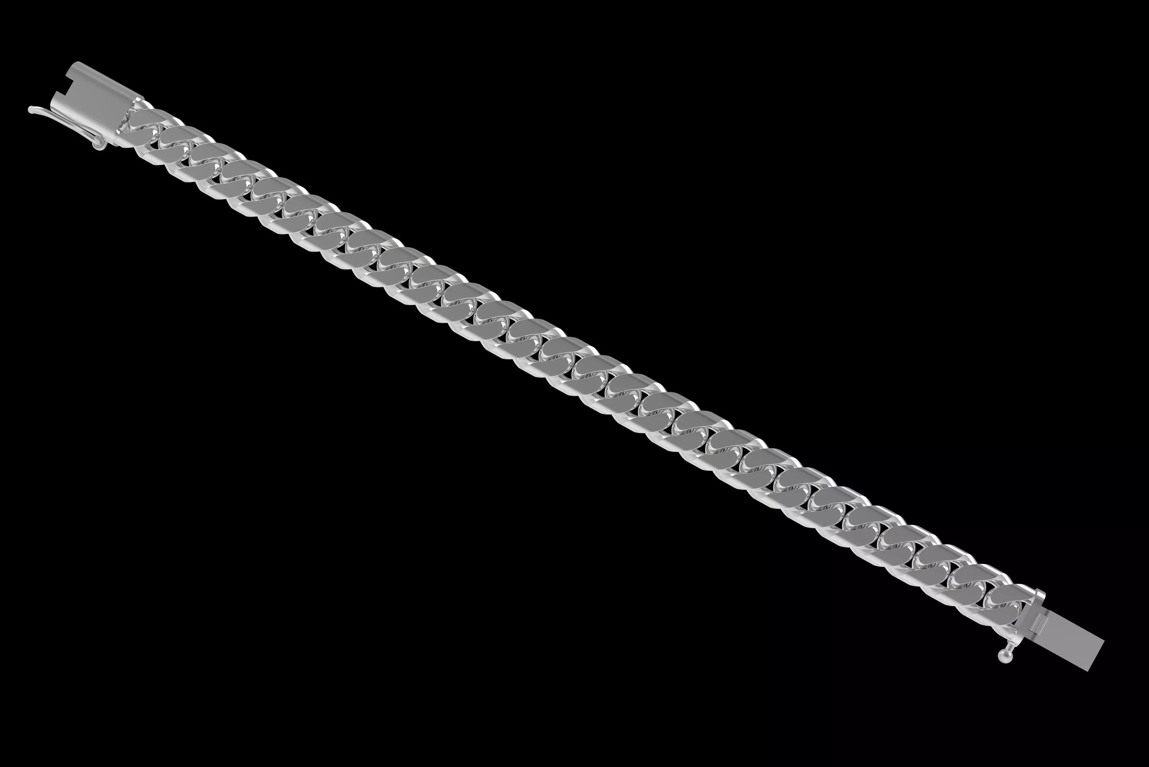 00008 Cuban Chain Bracelet 3D print model_26
