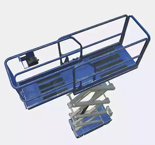 Construction Scissor Lift Low-poly 3D model