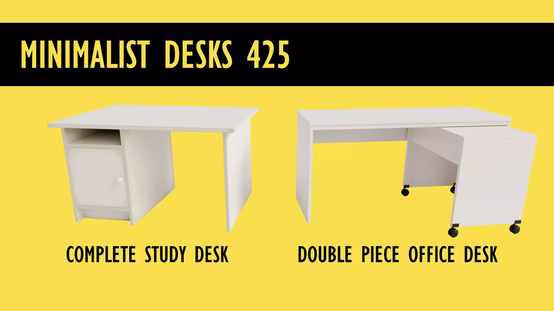 Minimalist Desks Free 3D model