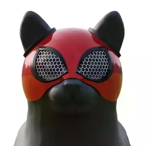 Cat Mask Model  Split 3D Print File