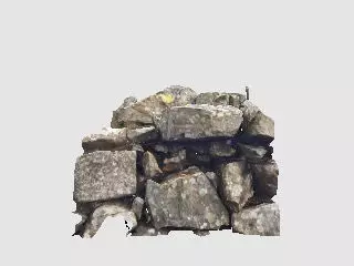 Hardknott Roman Fort part wall scan Free 3D model_0