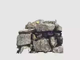 Hardknott Roman Fort part wall scan Free 3D model