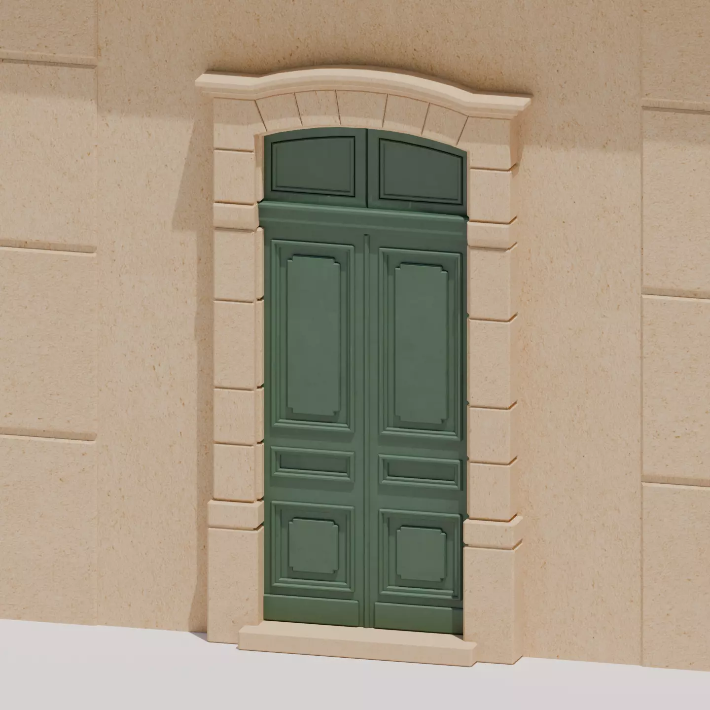 Parisian Building Project Low-poly 3D model_6