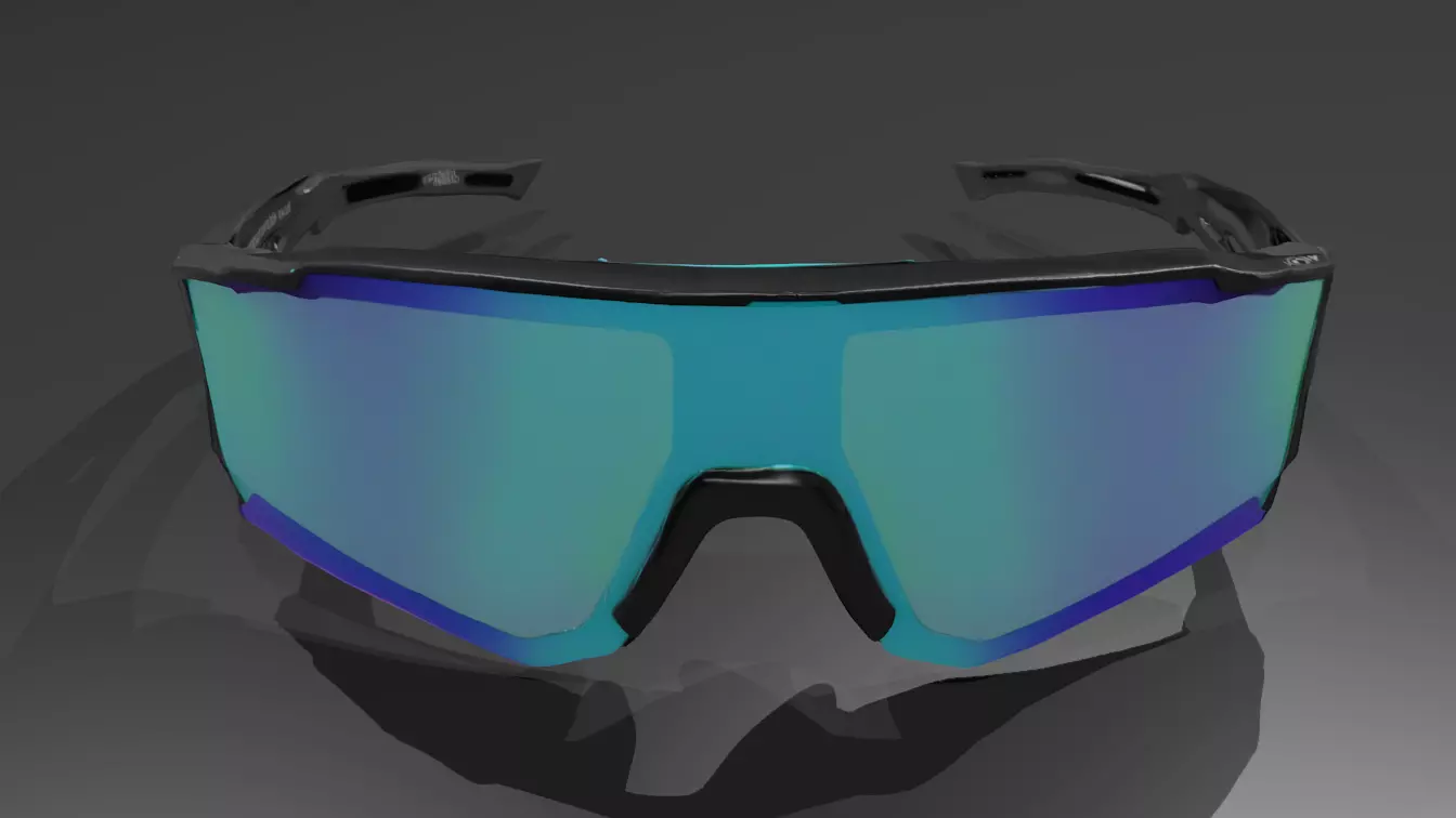 Snowboard goggles 3D model_1
