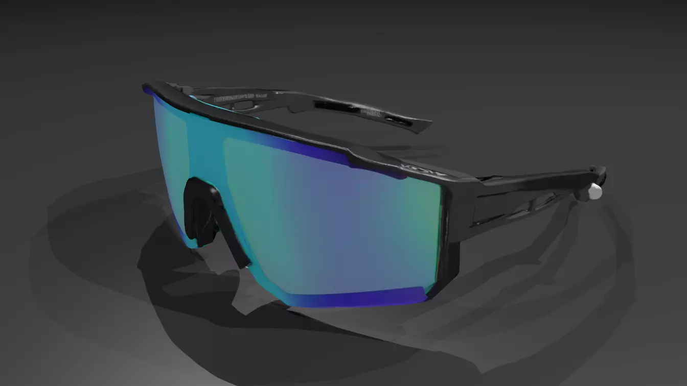 Snowboard goggles 3D model_0