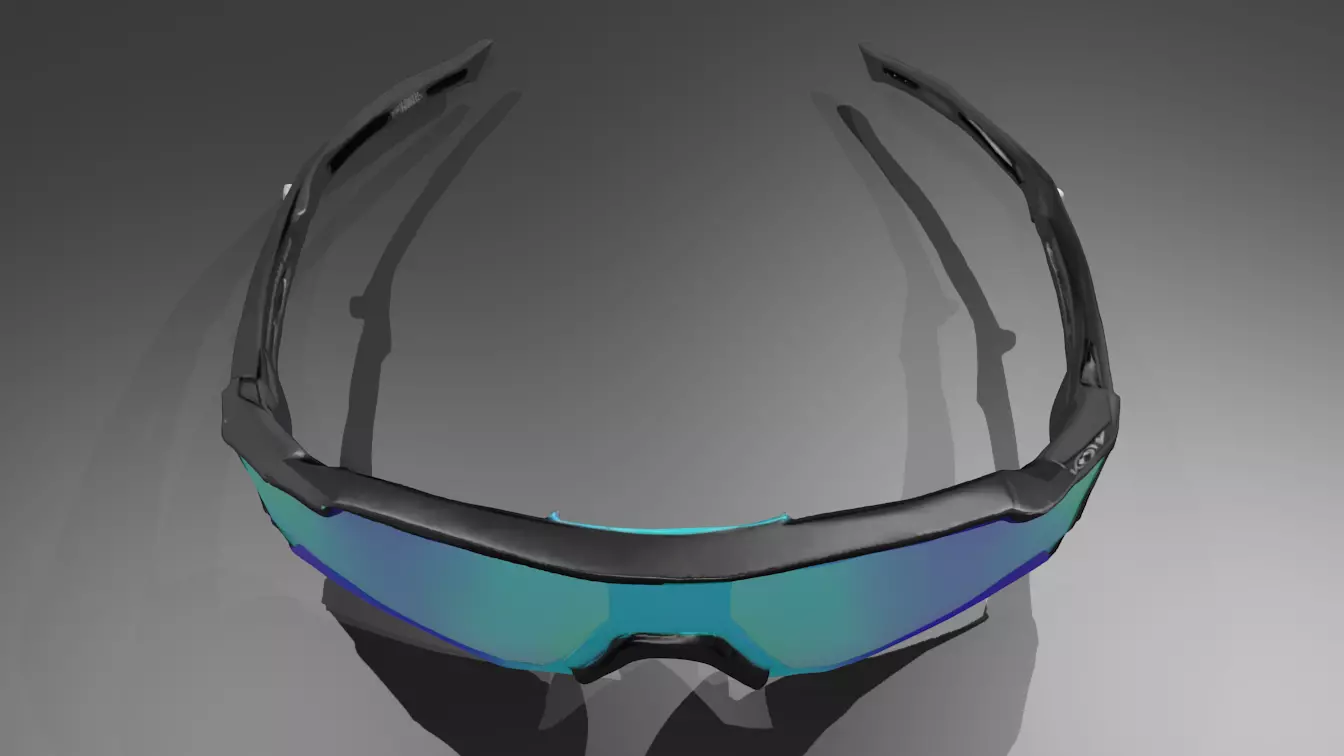 Snowboard goggles 3D model_3