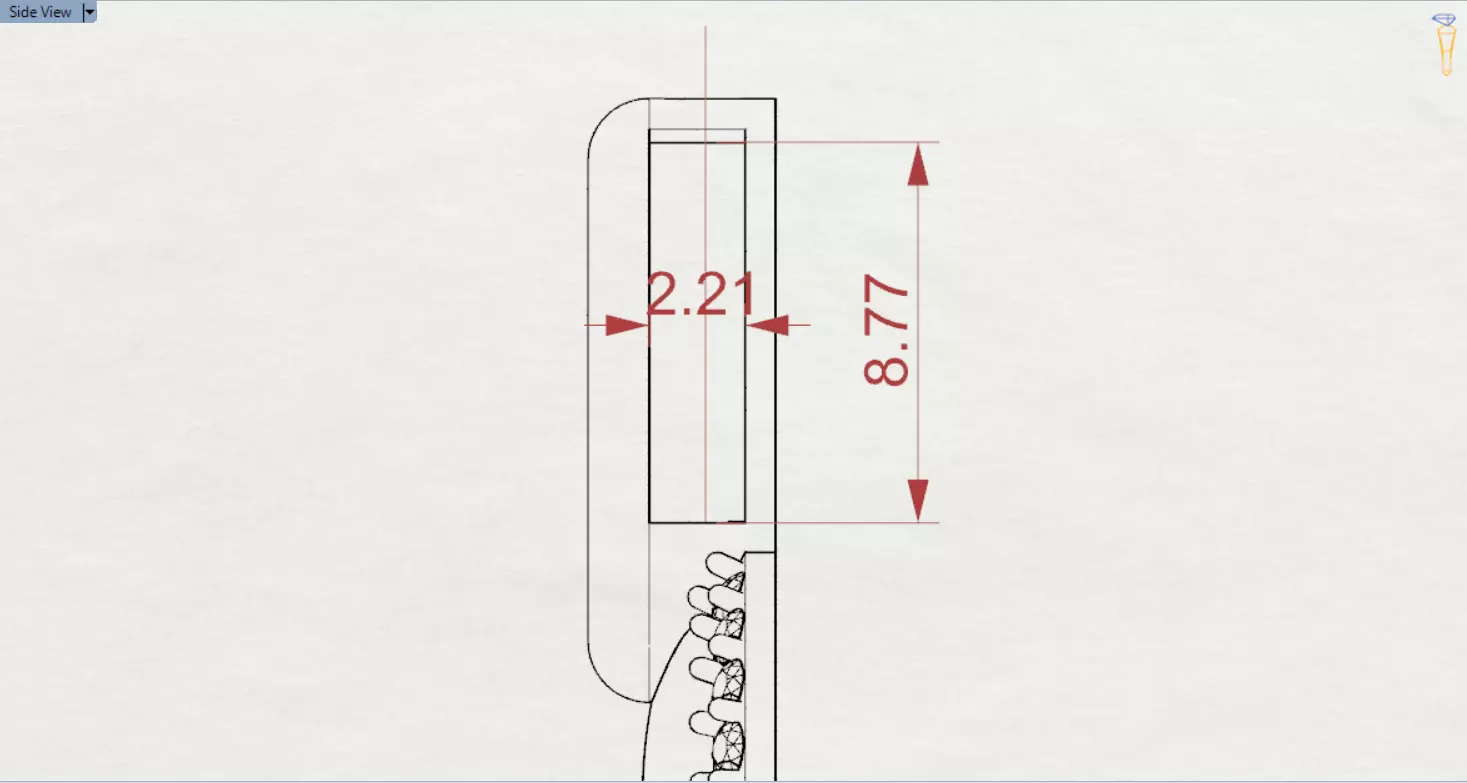 Yellow Gold stl 3dm Pendant with Teardrop Diamond jp0306 3D print model_26
