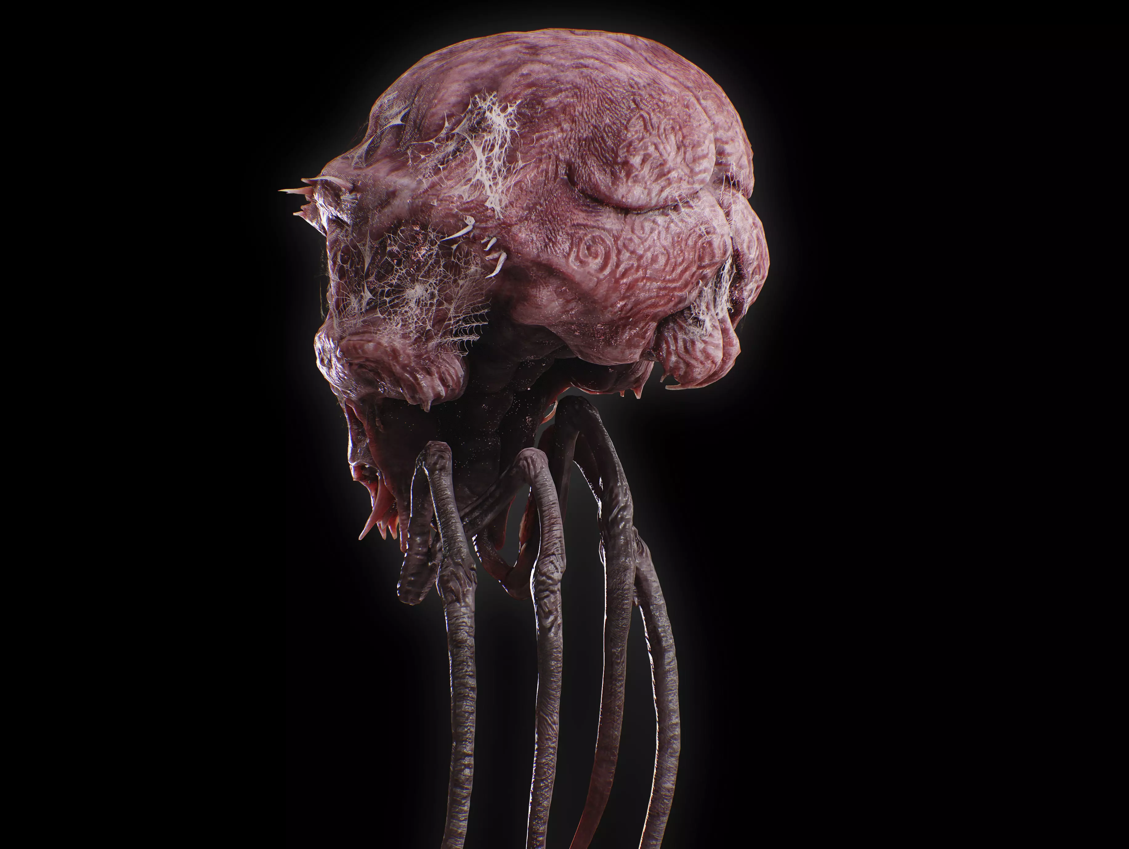 Alien Insect Creature Low-poly 3D model_3