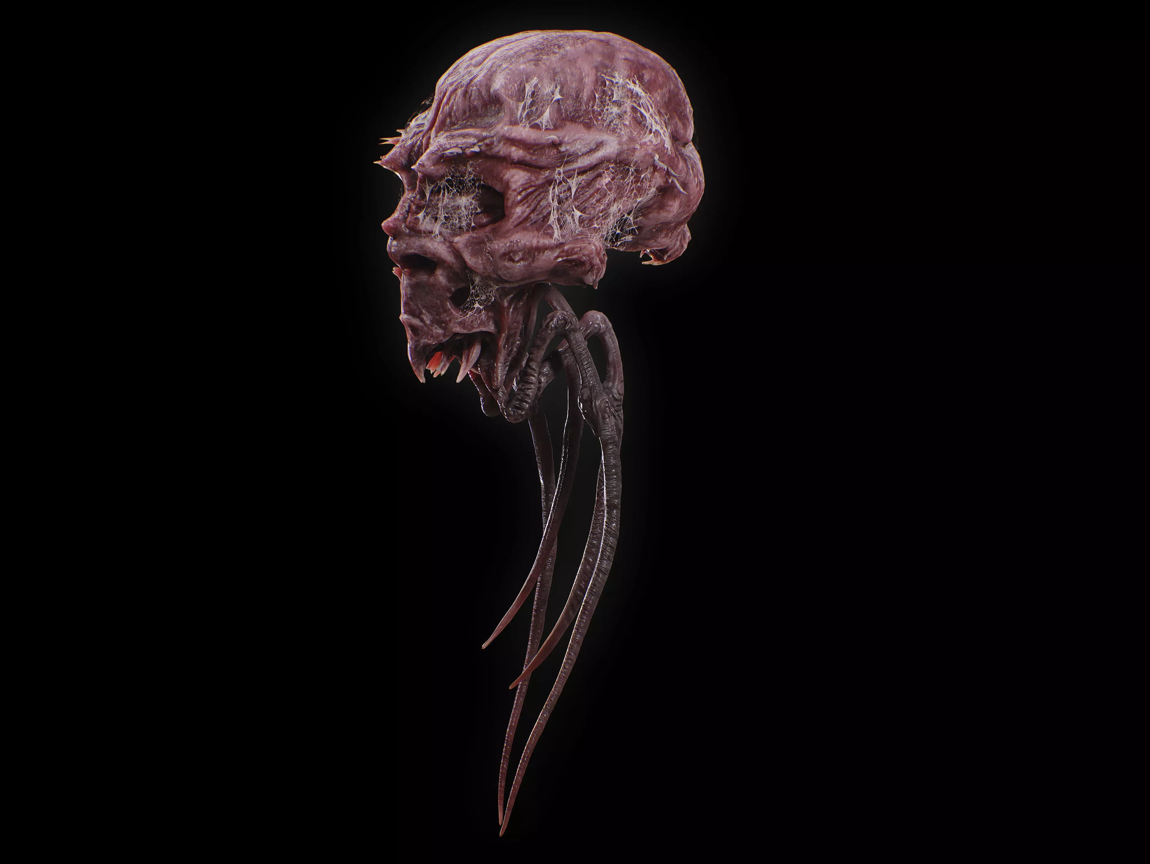 Alien Insect Creature Low-poly 3D model_4