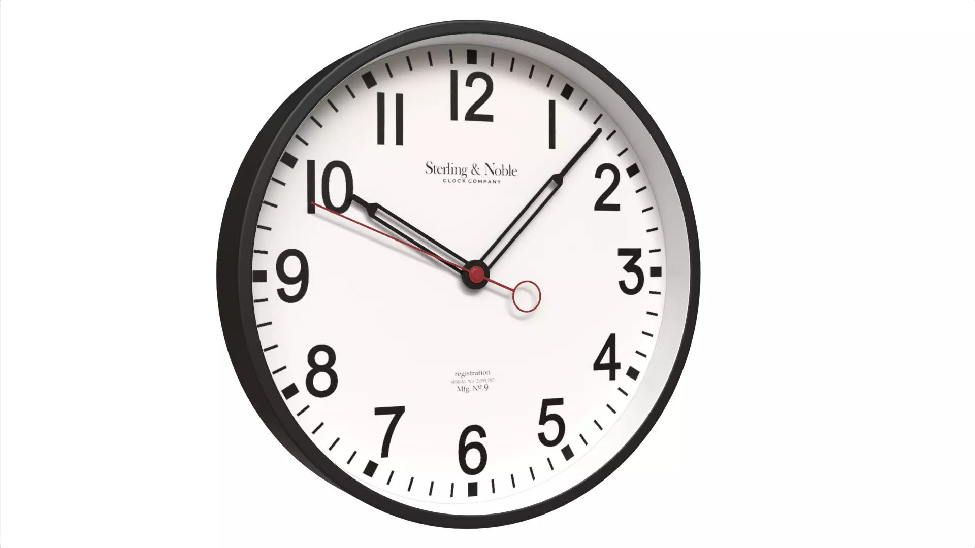 Minimalist Wooden Wall Clock Scandinavian Style Low-poly 3D model_2