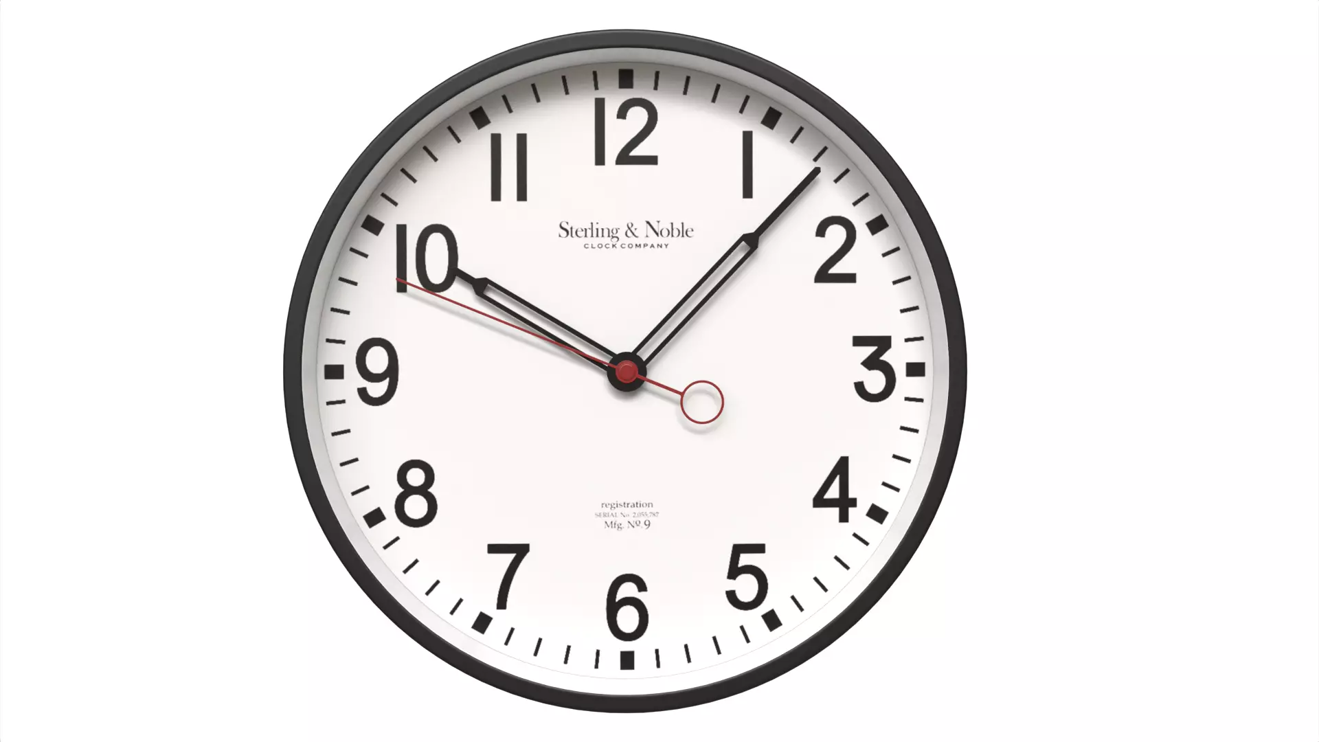 Minimalist Wooden Wall Clock Scandinavian Style Low-poly 3D model_1