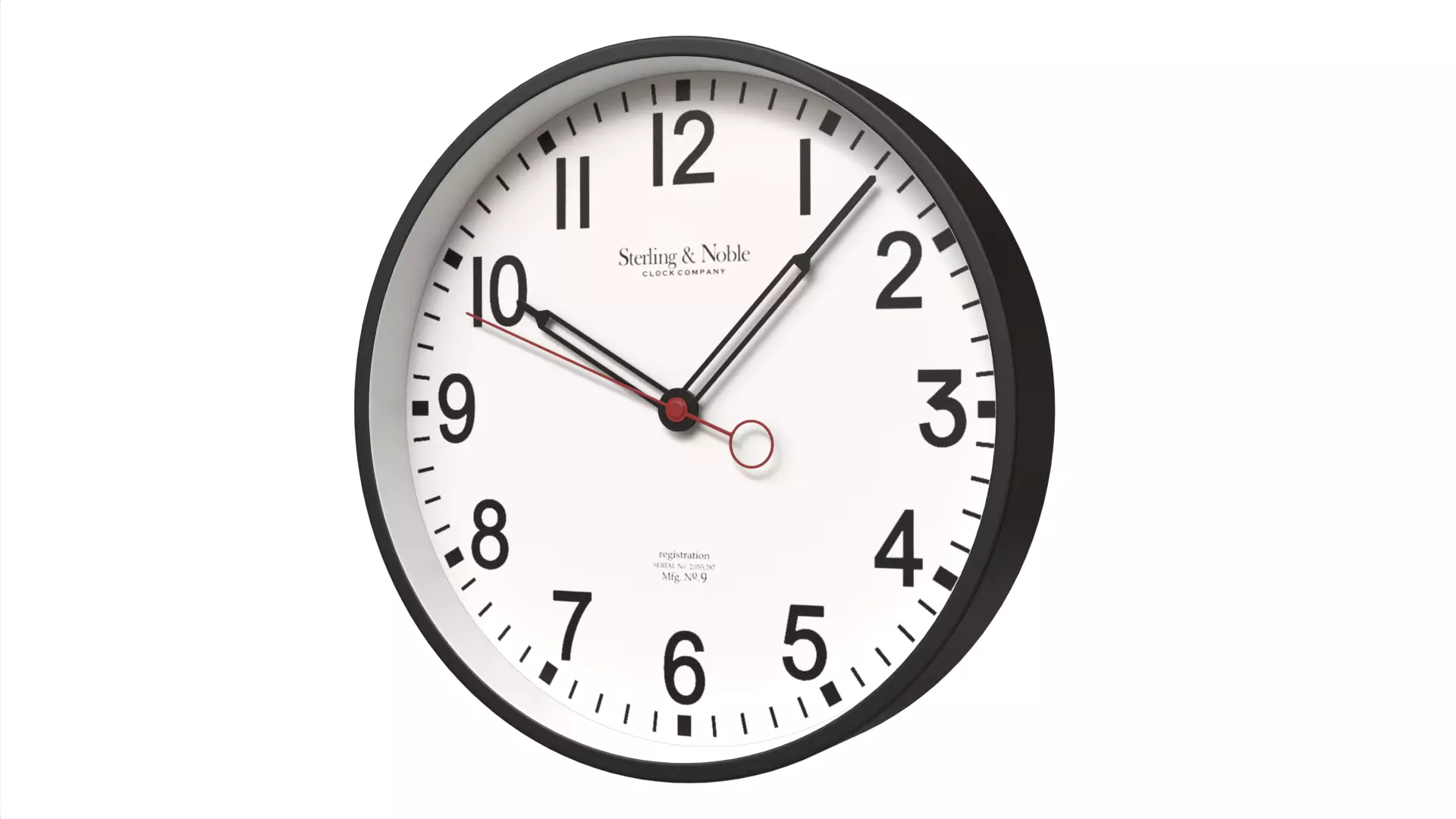 Minimalist Wooden Wall Clock Scandinavian Style Low-poly 3D model_0