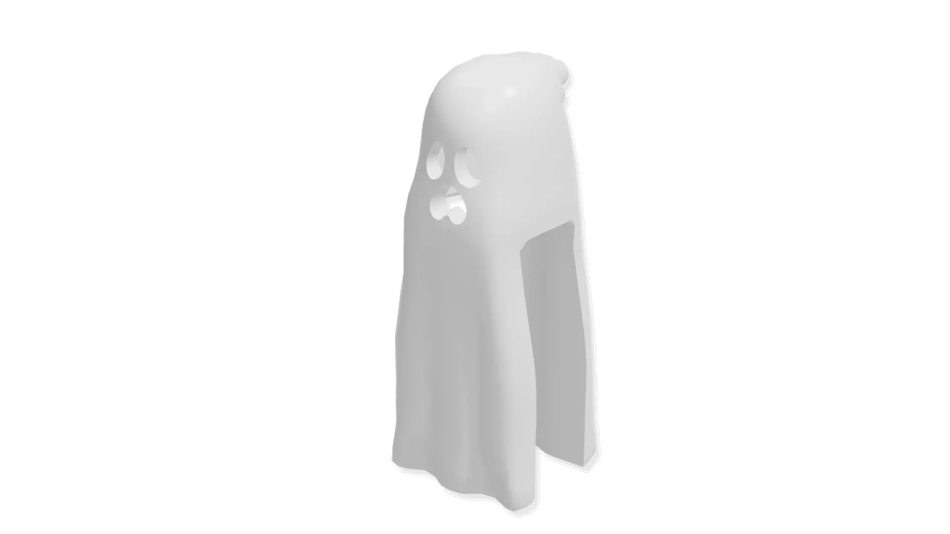 Custom3Dprint Minifigure Accessory - Ghost V1 3D print model