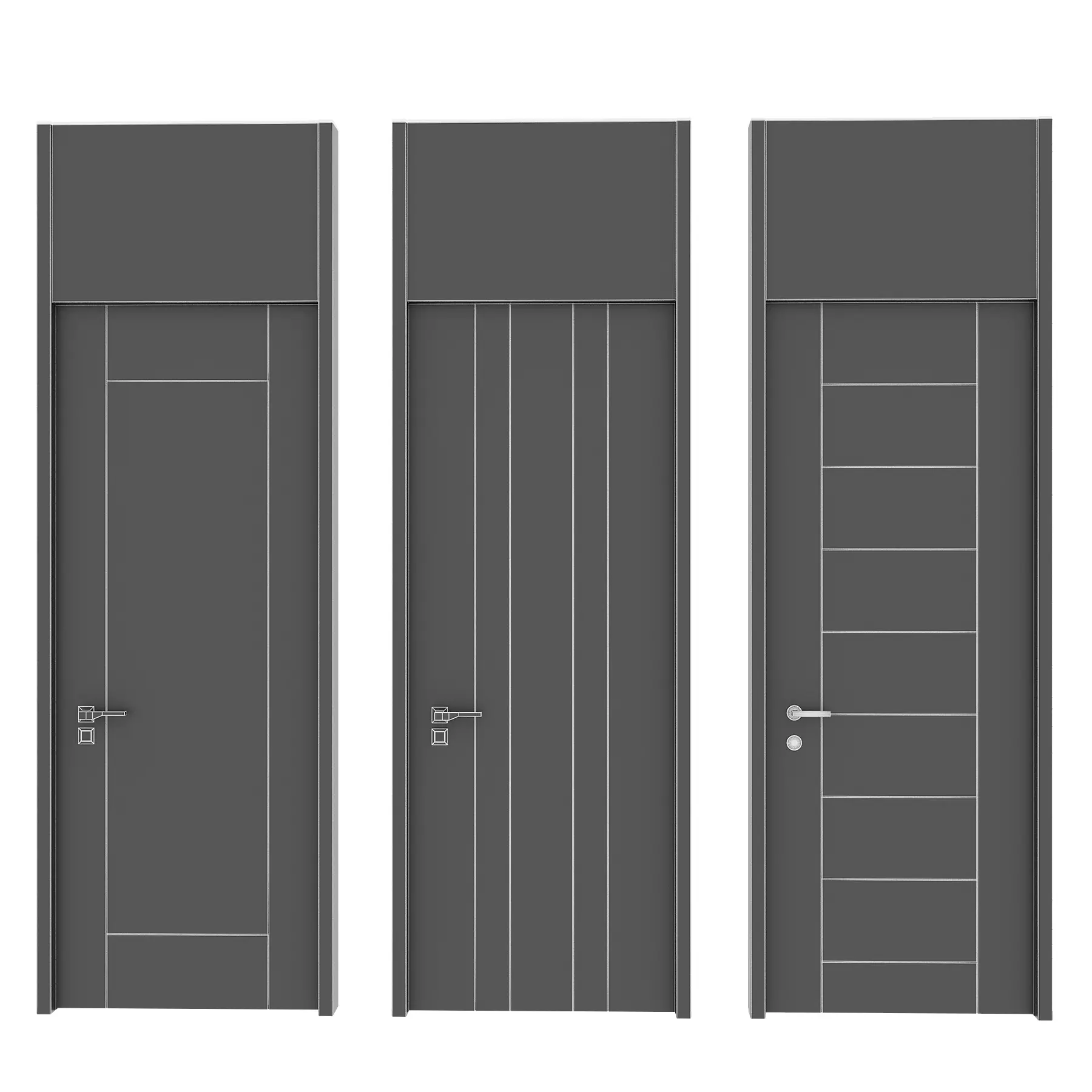 Door set 28 3D model_4